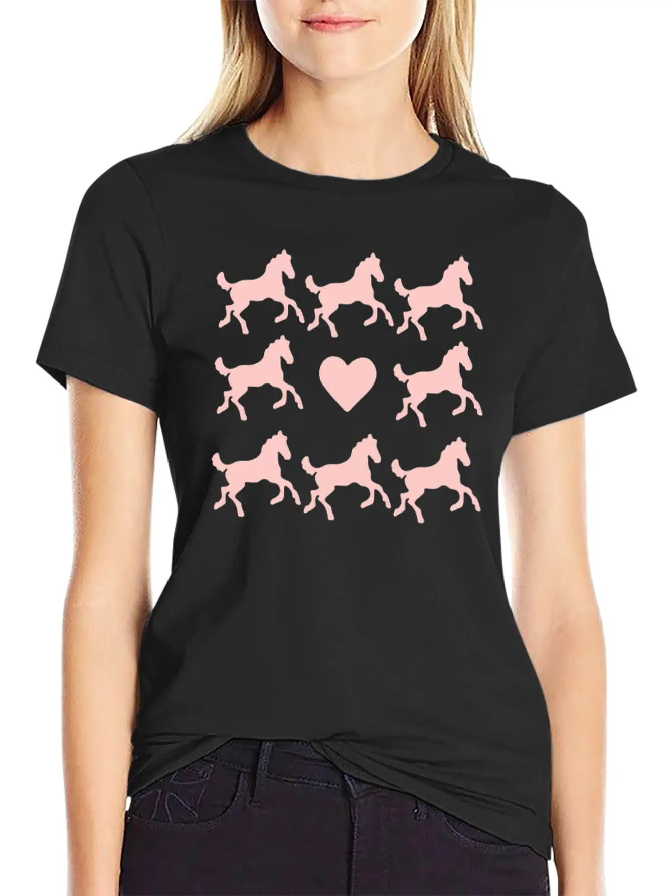 Love Horses Rodeo Cowgirl Pony Horse Timeless Short Sleeve Tee – Comfy And Minimalist Design