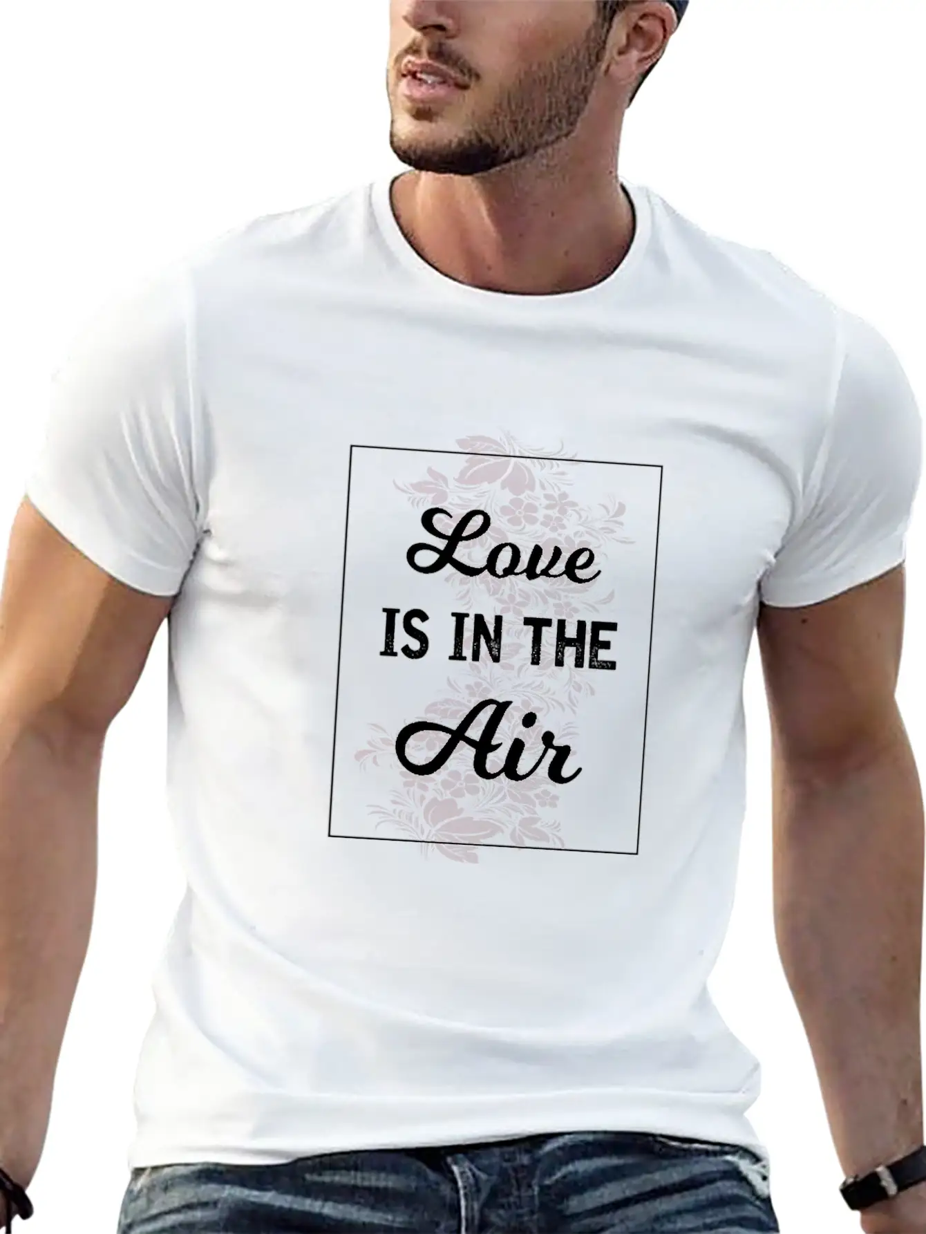 Love Is In The Air Basic Graphic T-Shirt – Daily Comfort In Soft Cotton