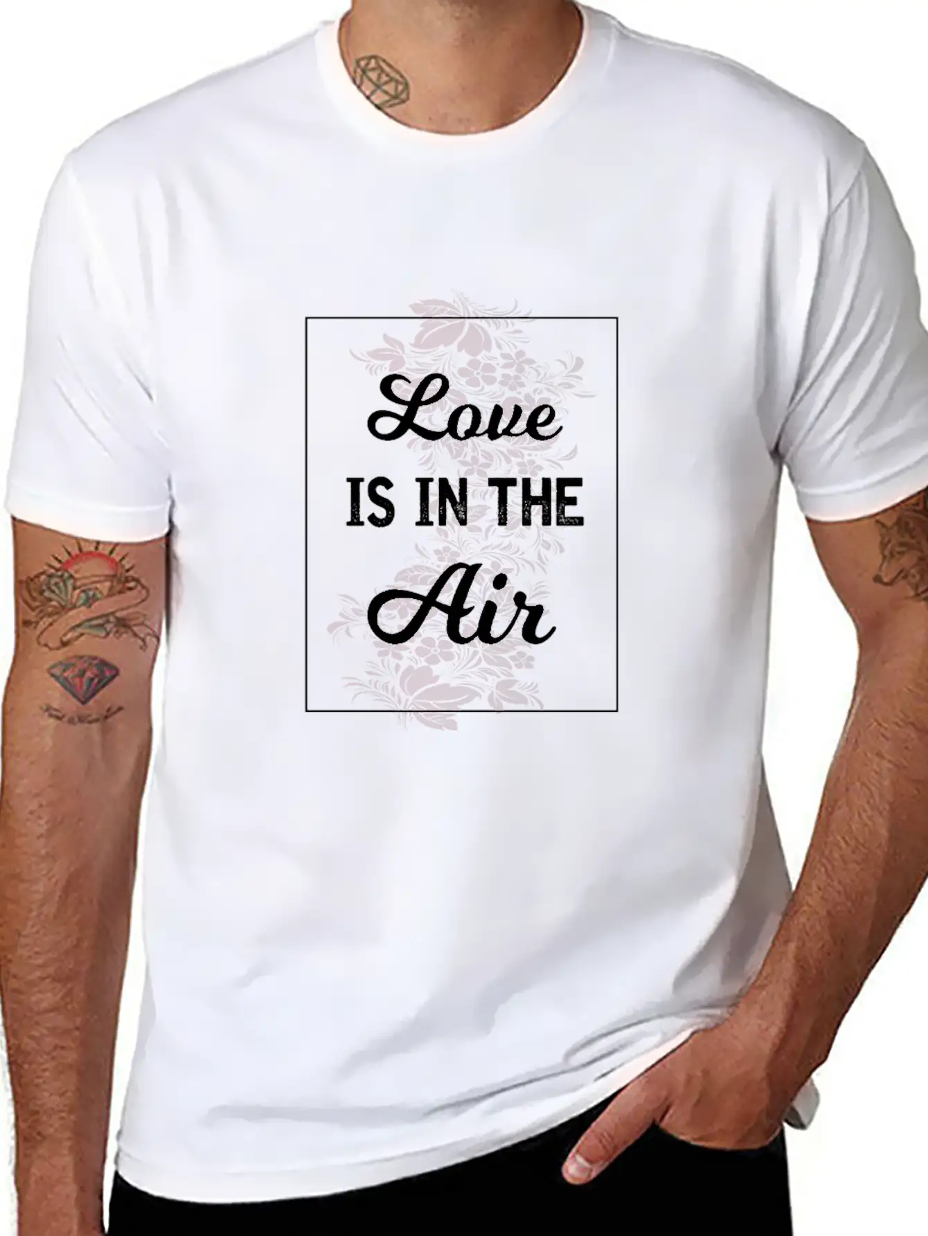 Love Is In The Air Basic Graphic T-Shirt – Daily Comfort In Soft Cotton