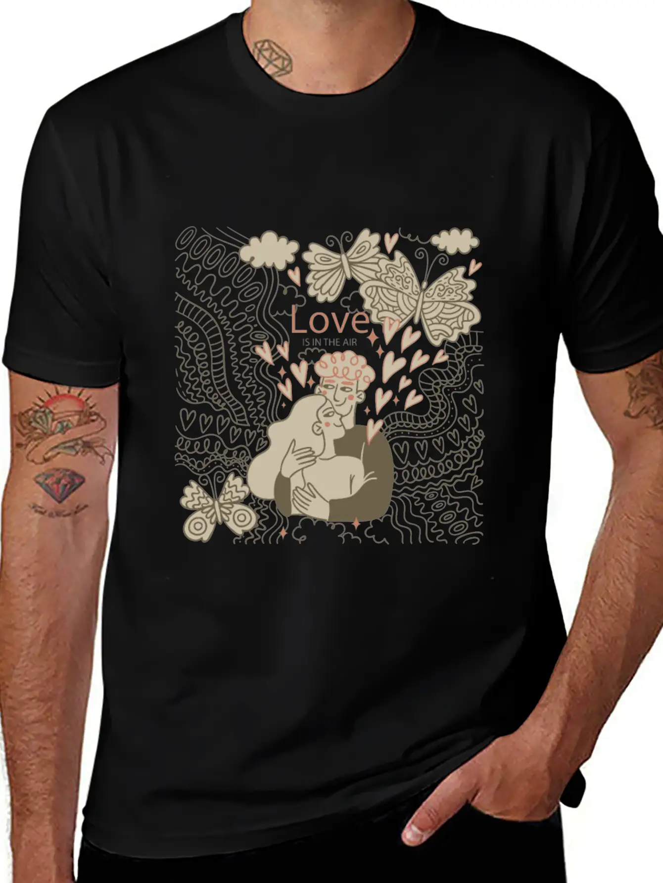 Love Is In The Air Comfortable Minimalist Graphic Tee – Summer Style Essential