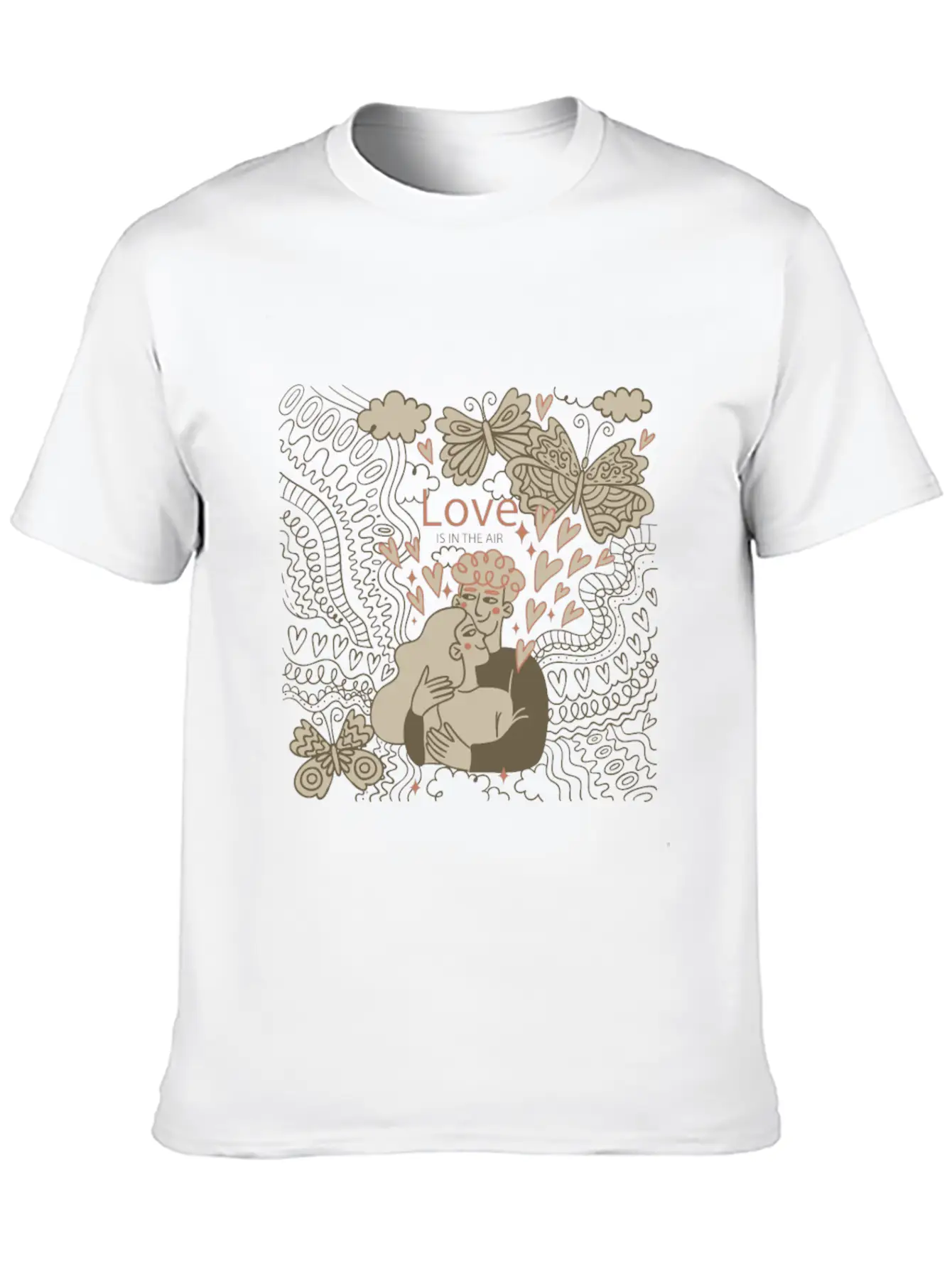 Love Is In The Air Comfortable Minimalist Graphic Tee – Summer Style Essential