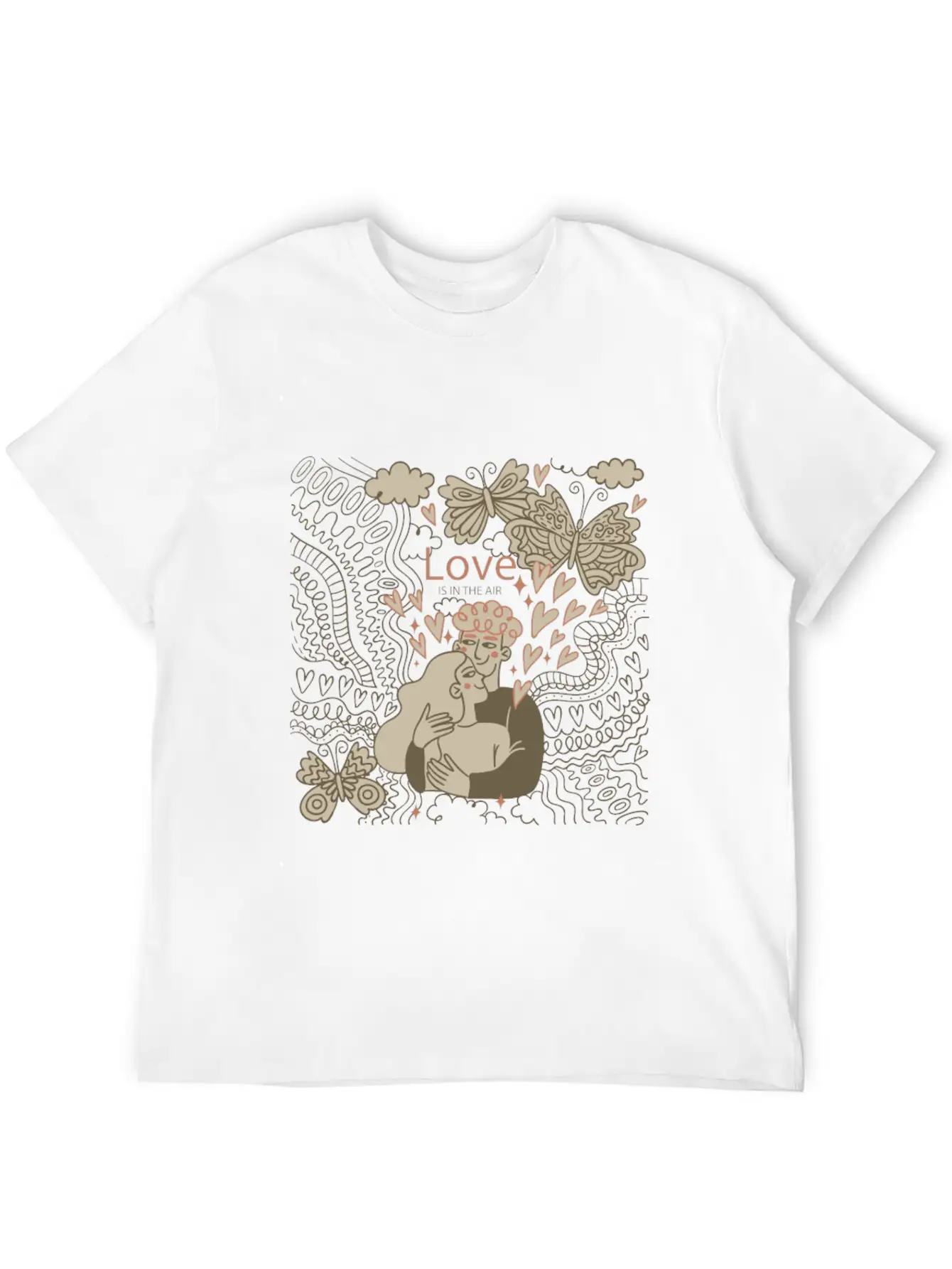 Love Is In The Air Comfortable Minimalist Graphic Tee – Summer Style Essential