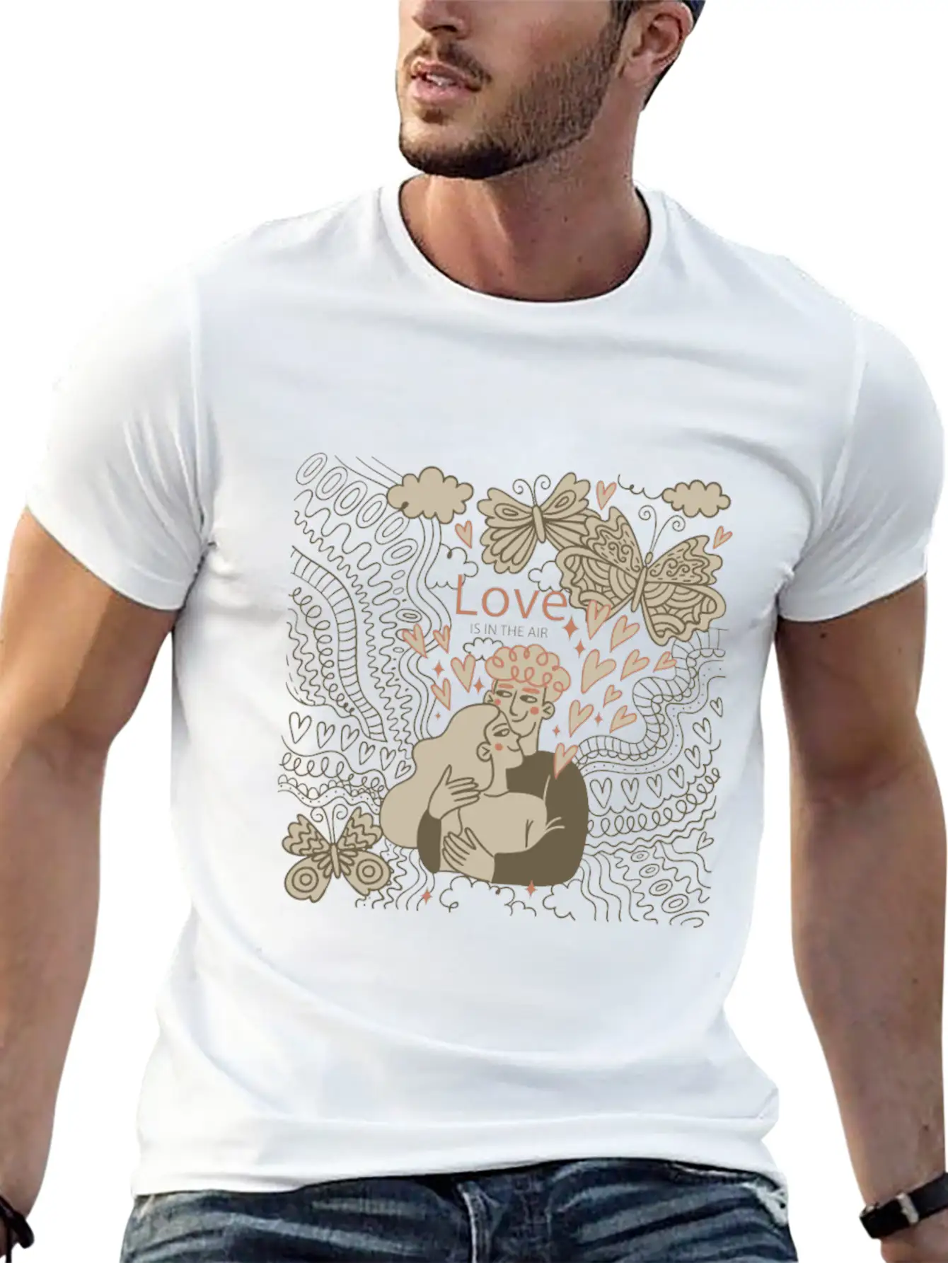 Love Is In The Air Comfortable Minimalist Graphic Tee – Summer Style Essential