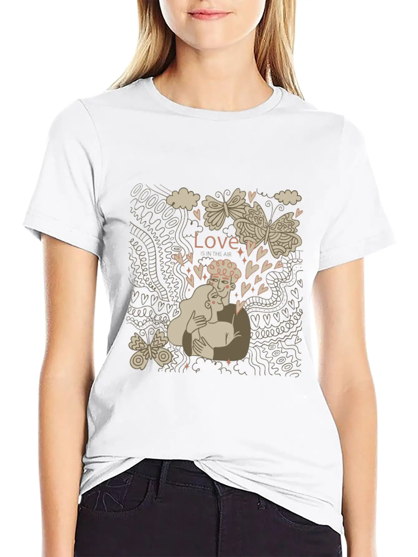 Love Is In The Air Comfortable Minimalist Graphic Tee – Summer Style Essential