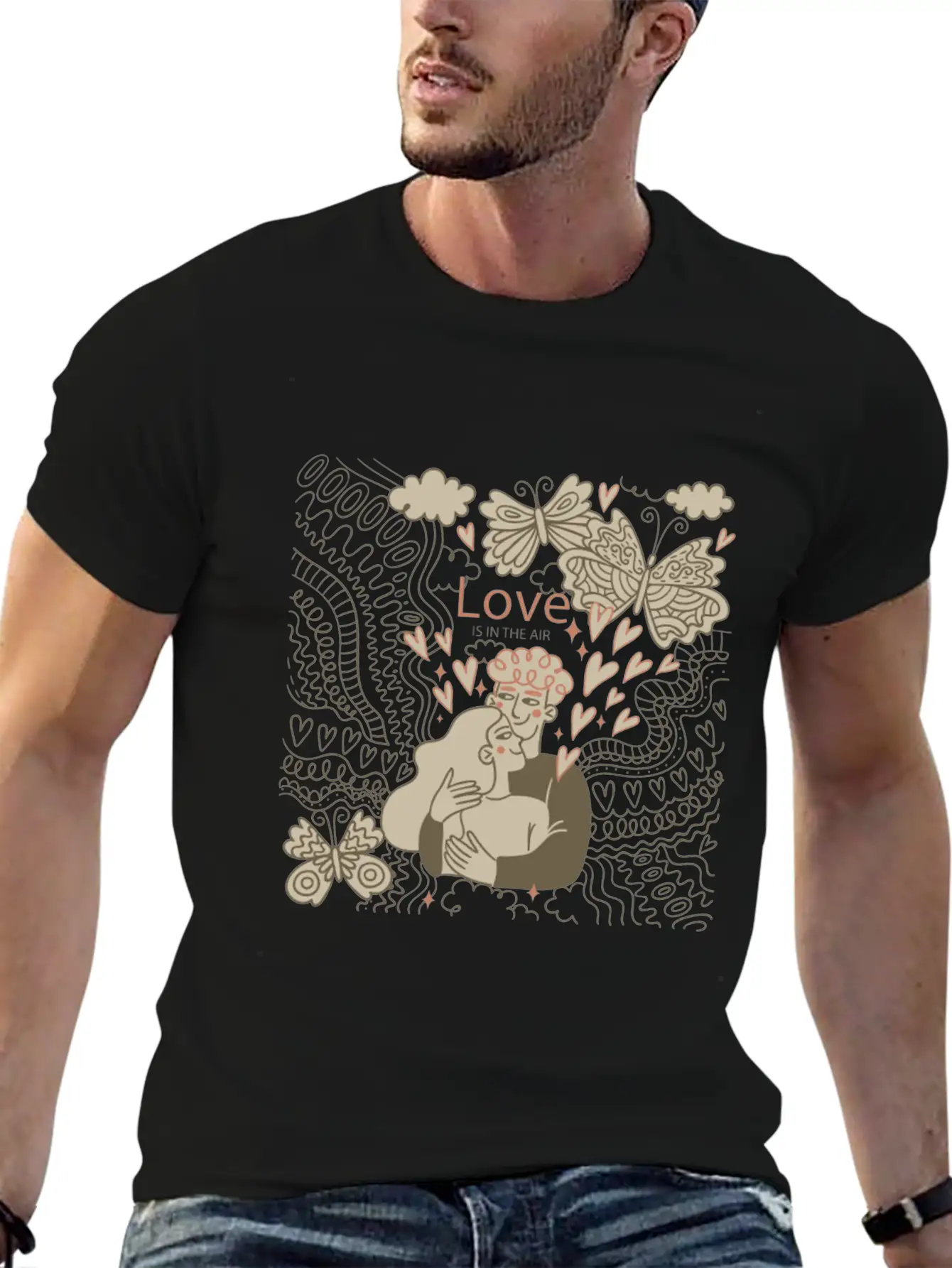 Love Is In The Air Comfortable Minimalist Graphic Tee – Summer Style Essential