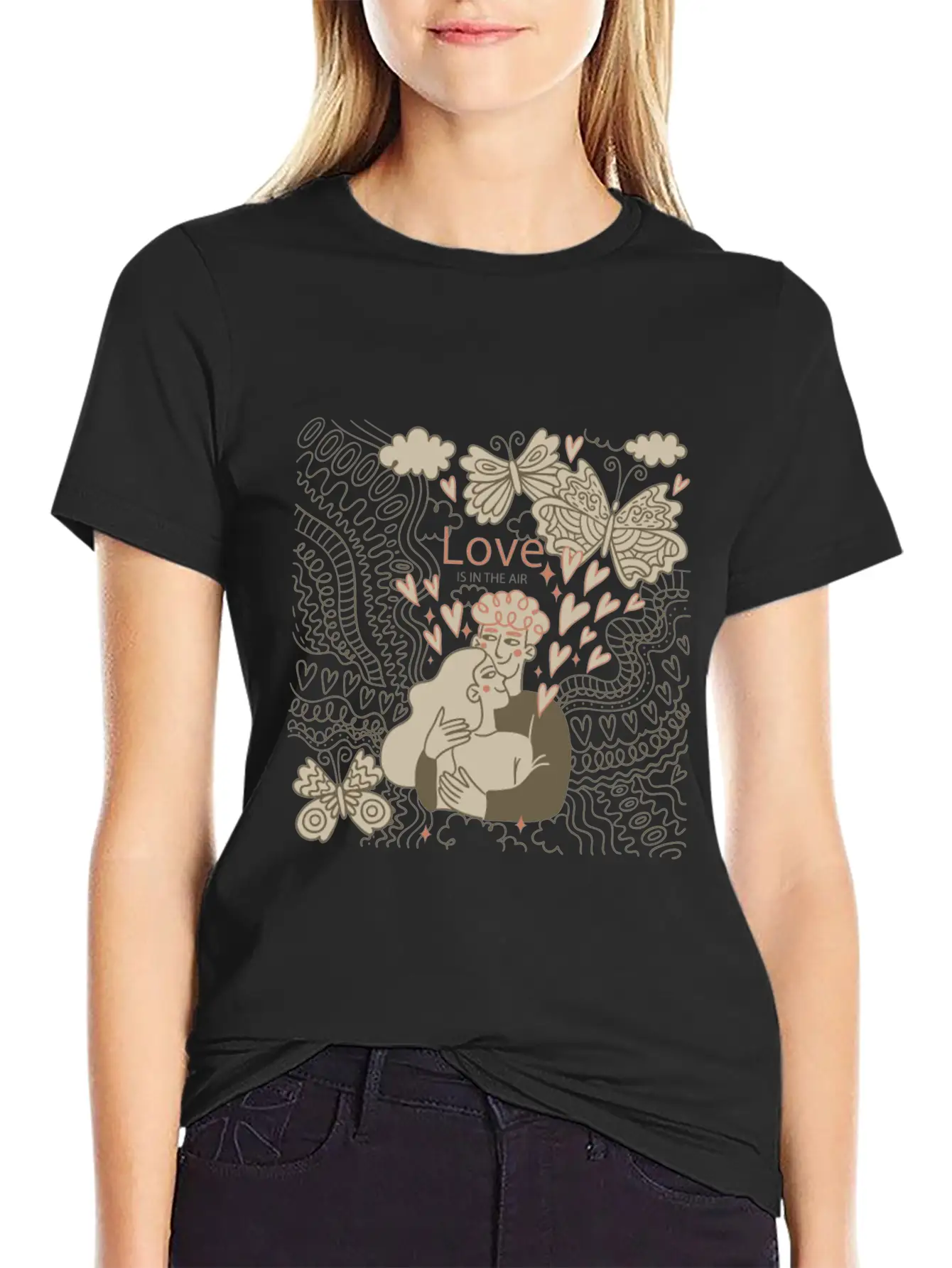 Love Is In The Air Comfortable Minimalist Graphic Tee – Summer Style Essential