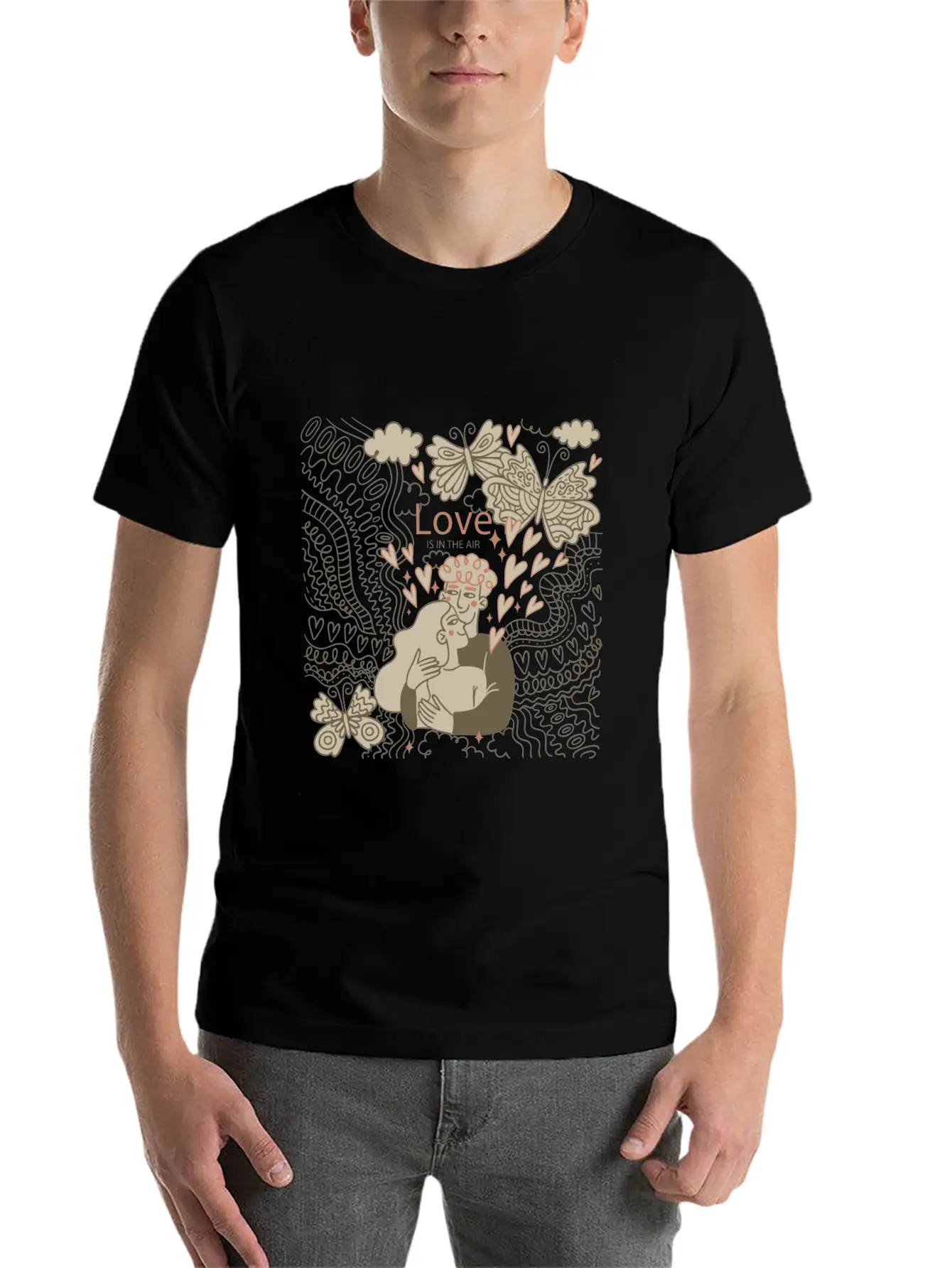 Love Is In The Air Comfortable Minimalist Graphic Tee – Summer Style Essential