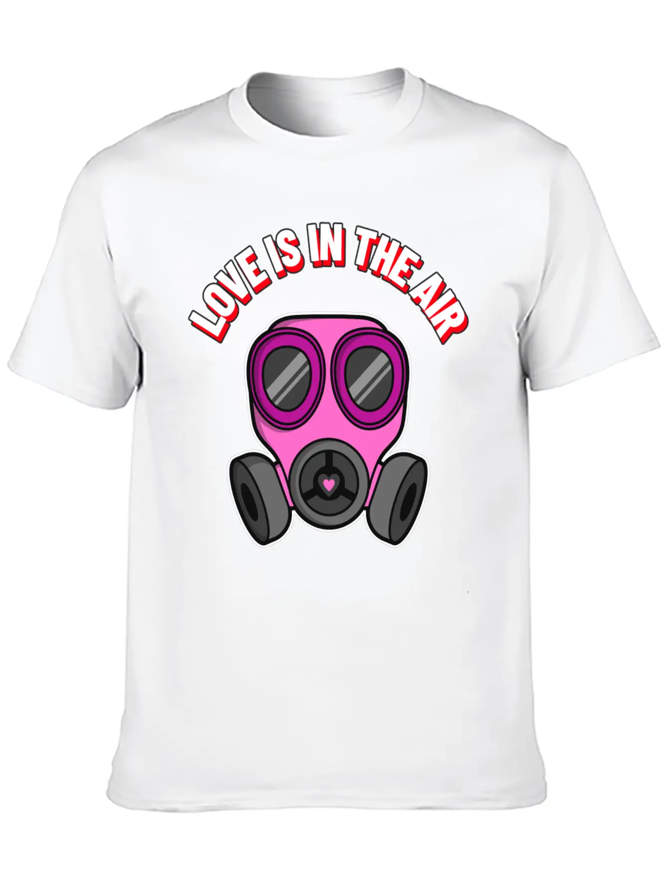 Love Is In The Air - Funny Valentine's Day Covid19 Comfortable Minimalist Graphic Tee – Summer Style Essential