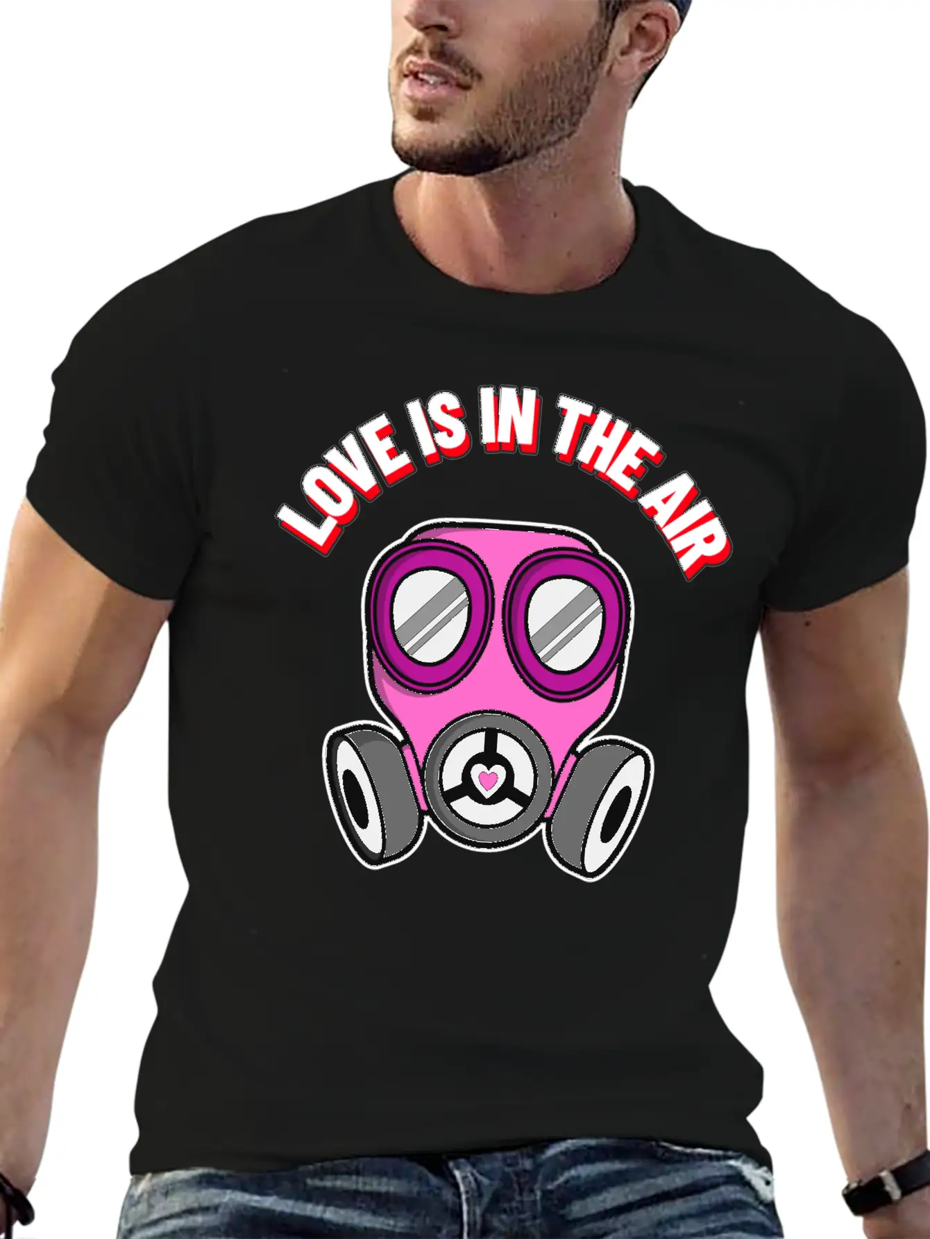 Love Is In The Air - Funny Valentine's Day Covid19 Comfortable Minimalist Graphic Tee – Summer Style Essential