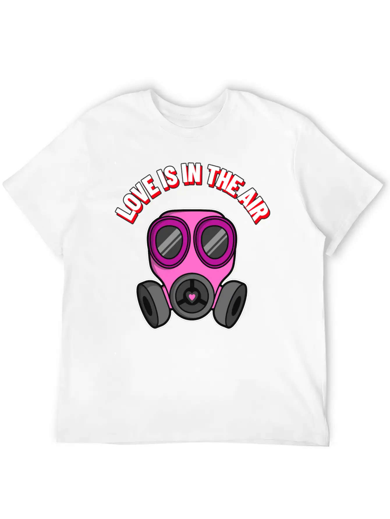 Love Is In The Air - Funny Valentine's Day Covid19 Comfortable Minimalist Graphic Tee – Summer Style Essential