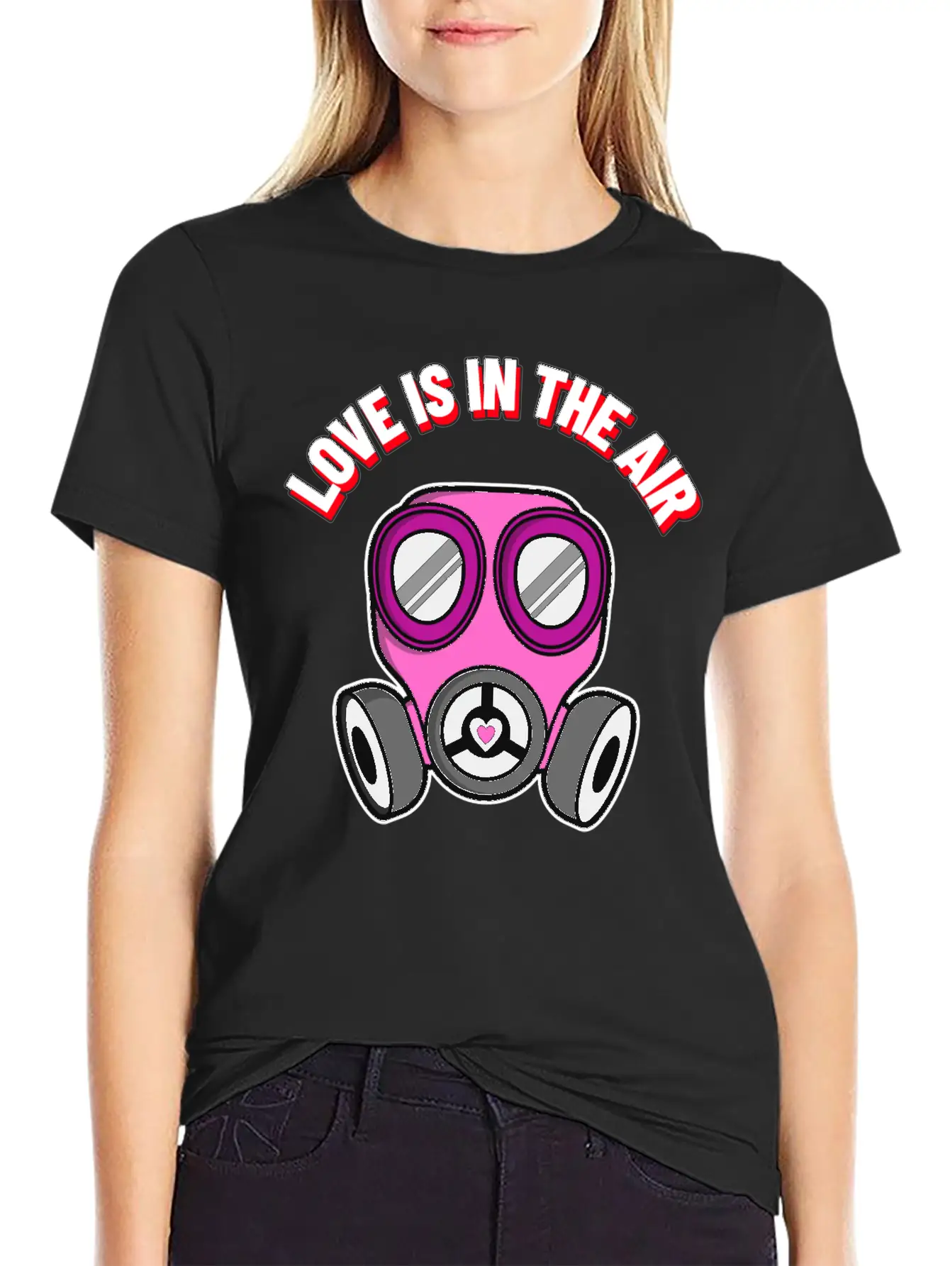 Love Is In The Air - Funny Valentine's Day Covid19 Comfortable Minimalist Graphic Tee – Summer Style Essential