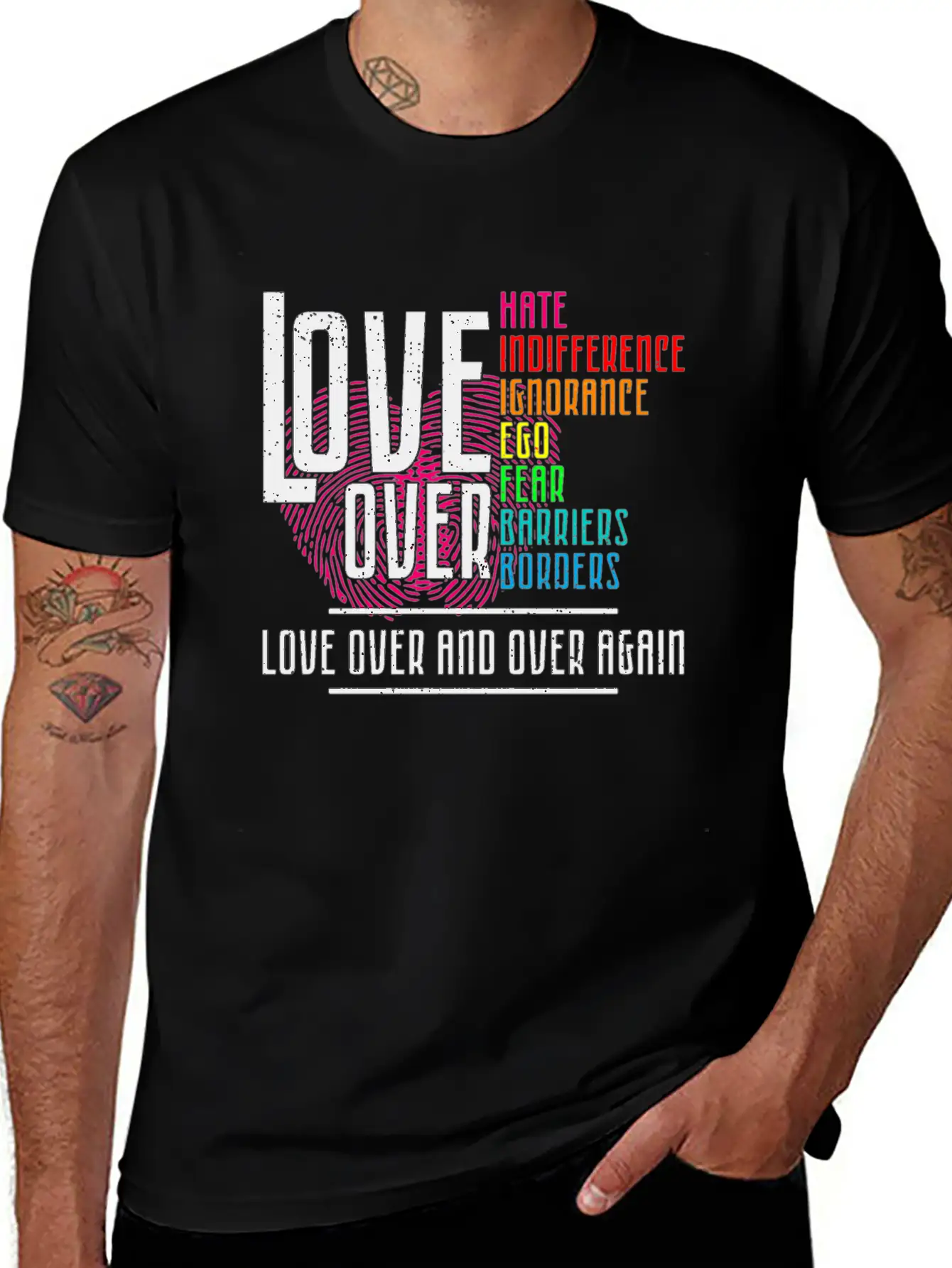Love Over For Light Stylish Everyday T-Shirt – Unisex Basic Cotton Tee