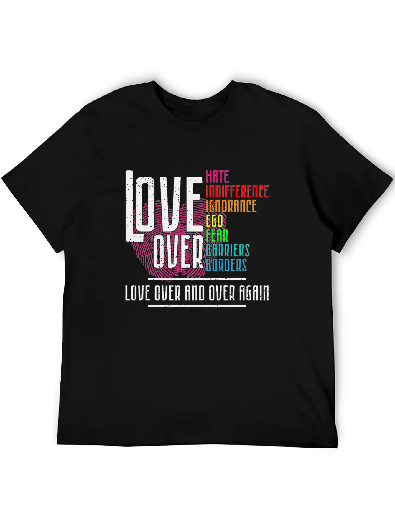 Love Over For Light Stylish Everyday T-Shirt – Unisex Basic Cotton Tee
