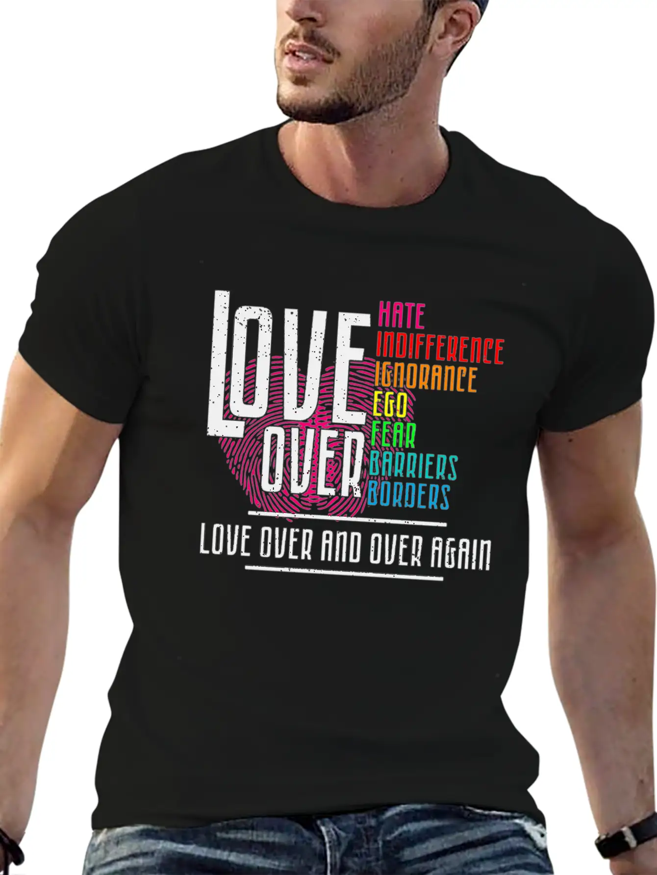 Love Over For Light Stylish Everyday T-Shirt – Unisex Basic Cotton Tee