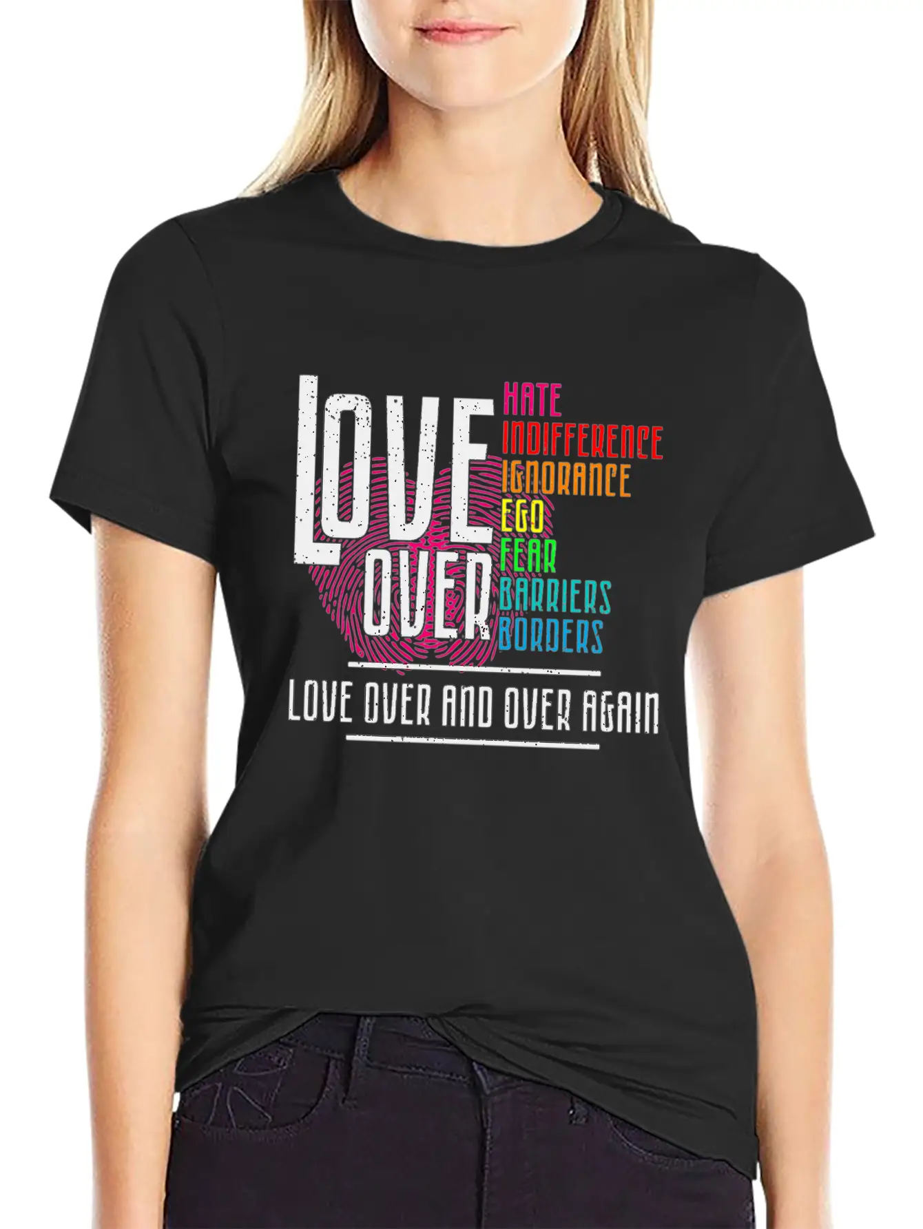 Love Over For Light Stylish Everyday T-Shirt – Unisex Basic Cotton Tee