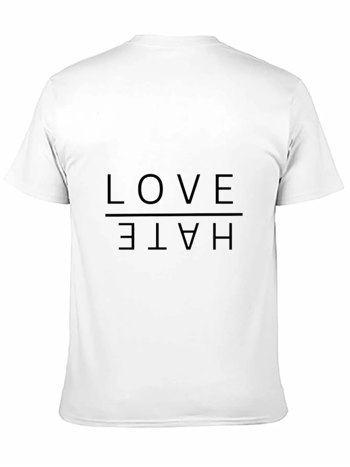 Love Over Hate Timeless Short Sleeve Tee – Comfy And Minimalist Design