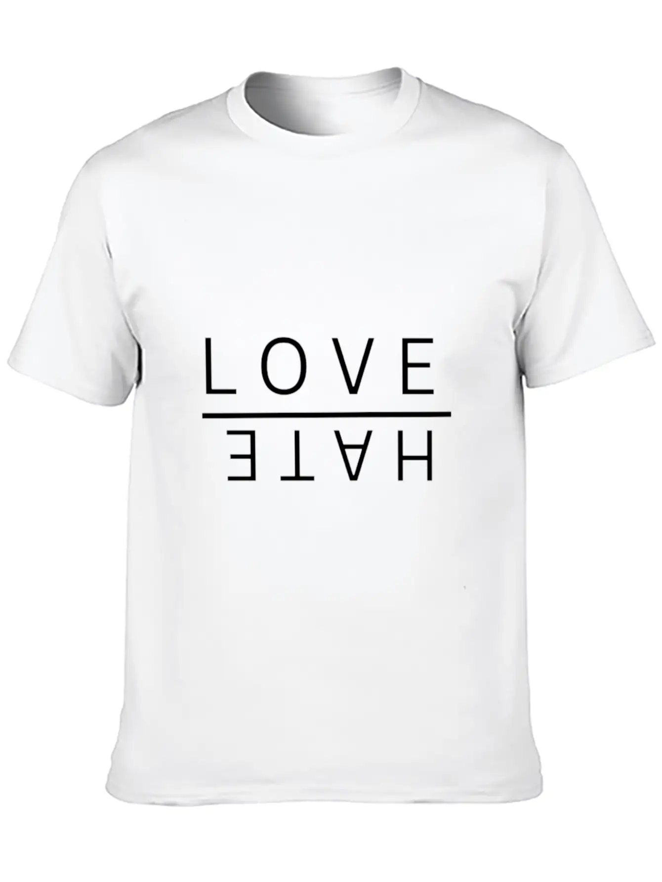 Love Over Hate Timeless Short Sleeve Tee – Comfy And Minimalist Design