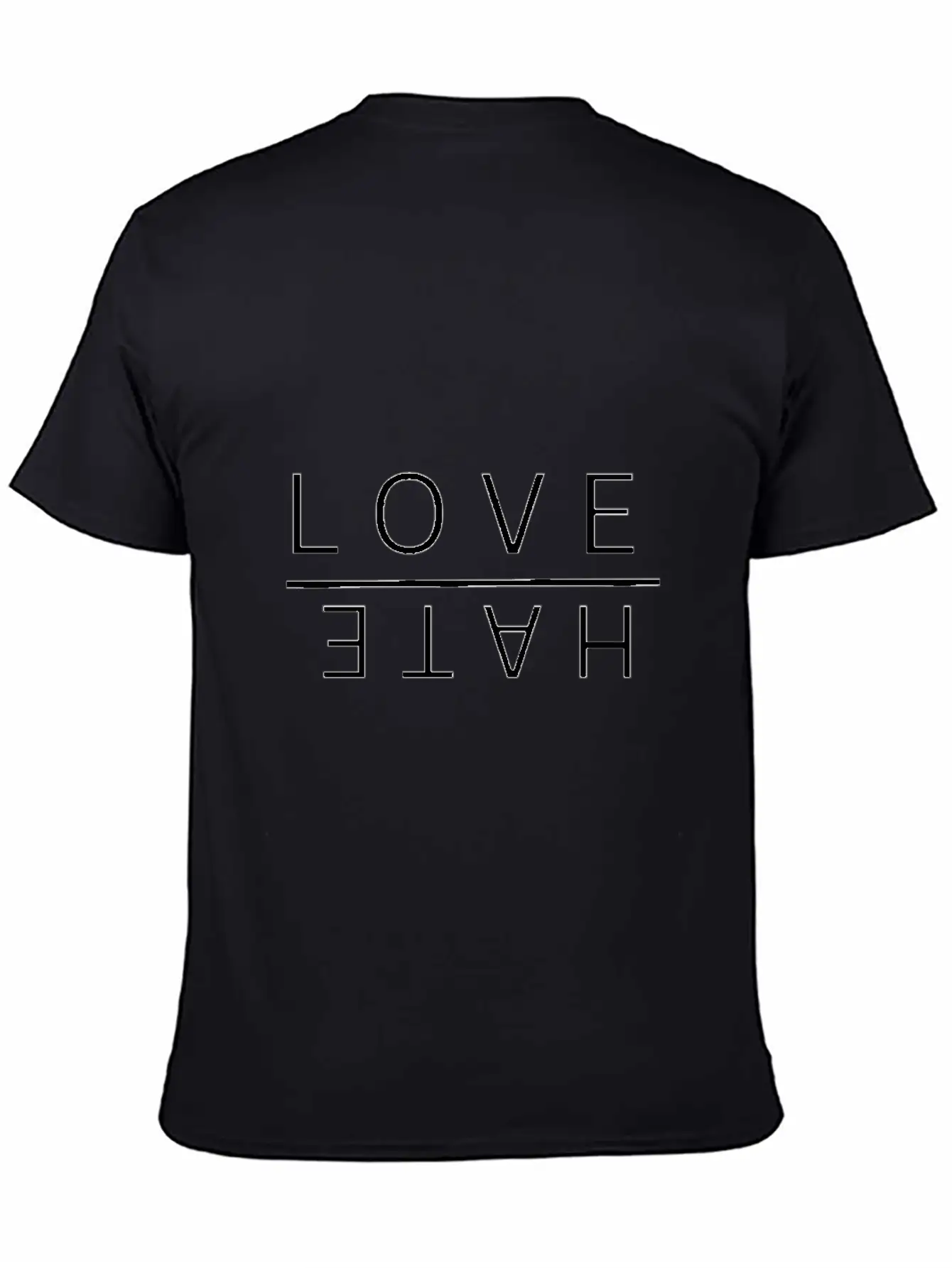 Love Over Hate Timeless Short Sleeve Tee – Comfy And Minimalist Design