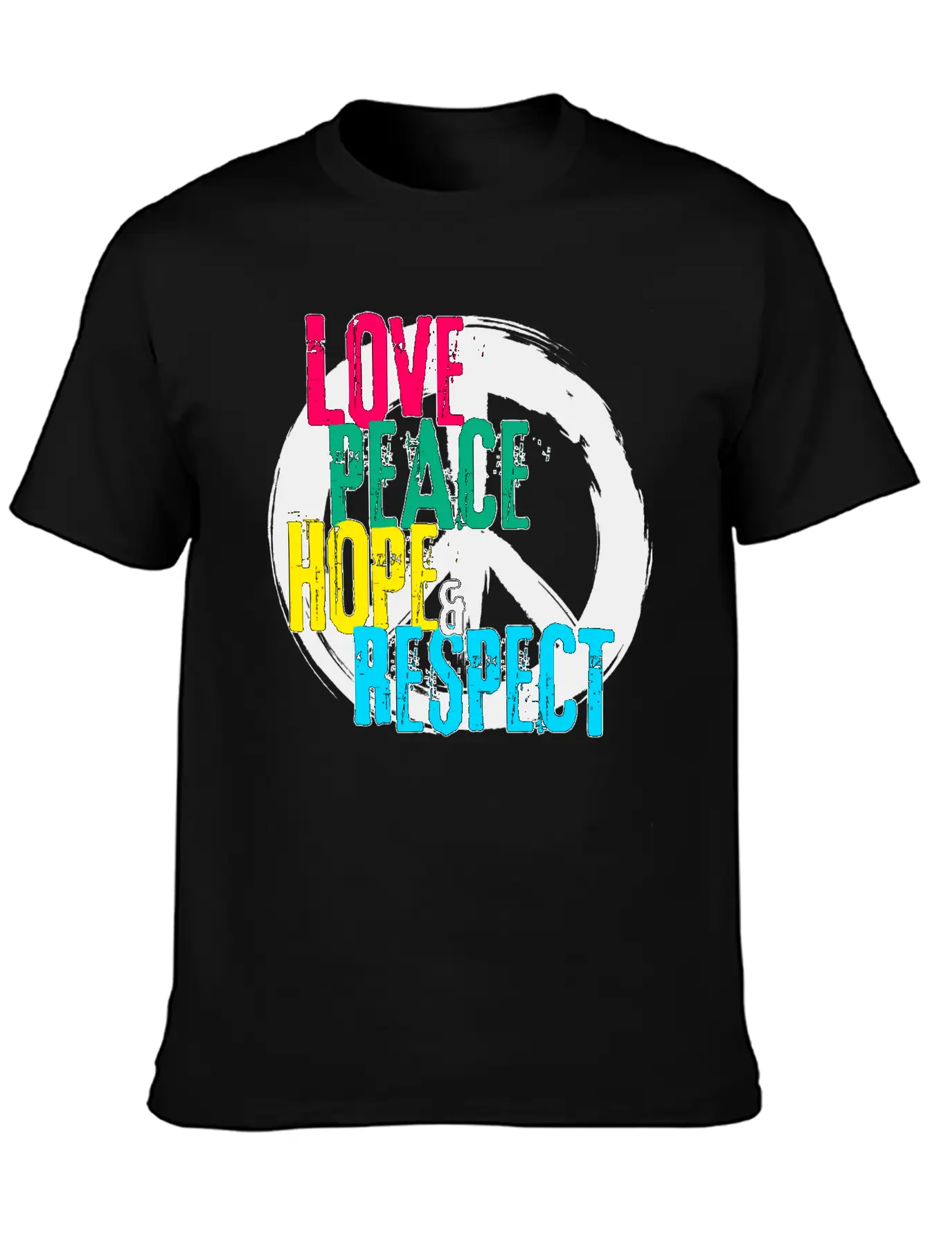 LOVE PEACE HOPE & RESPECT Essential Unisex Summer Tee – Soft Cotton Casual Fit