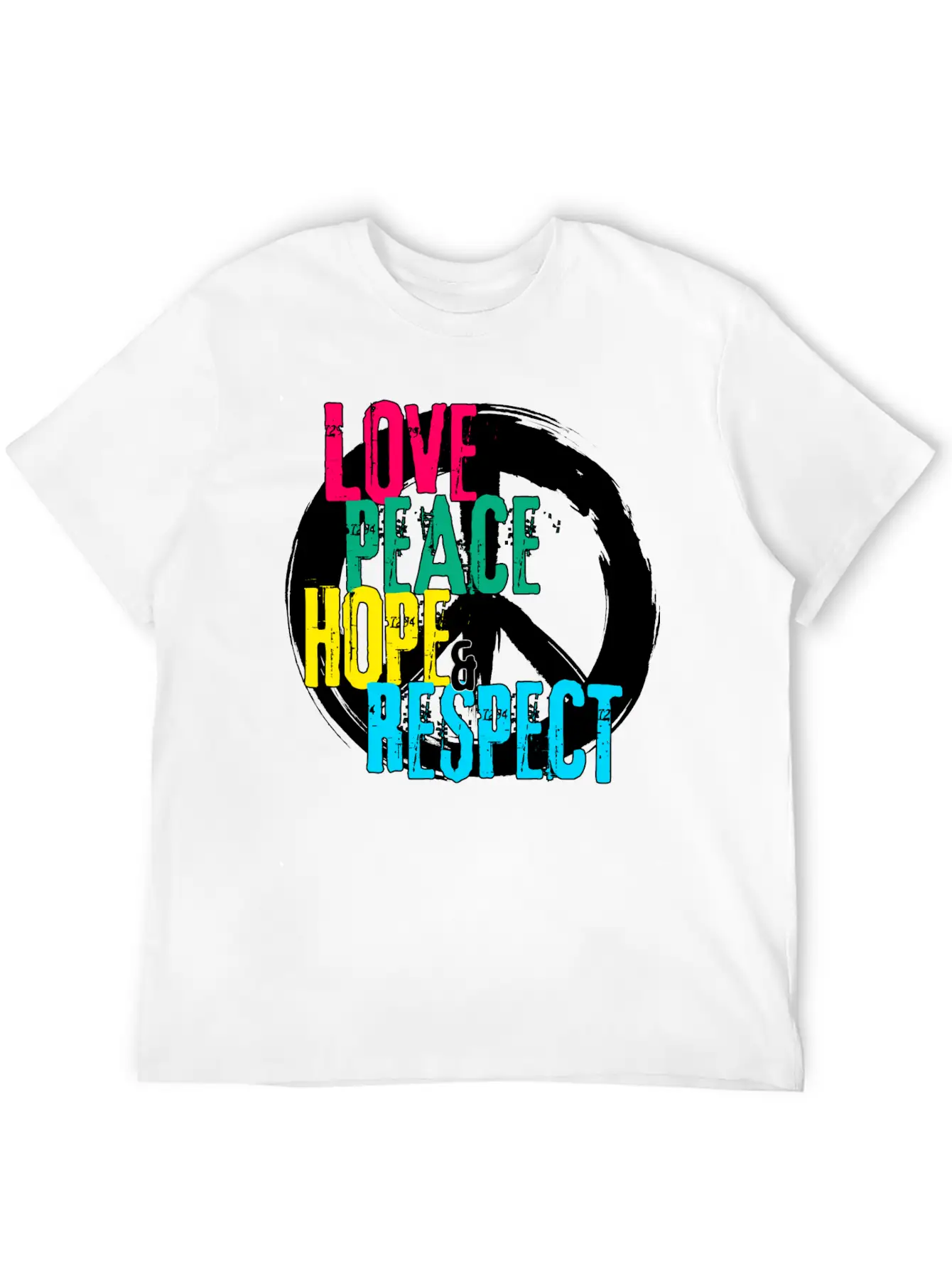 LOVE PEACE HOPE & RESPECT Essential Unisex Summer Tee – Soft Cotton Casual Fit