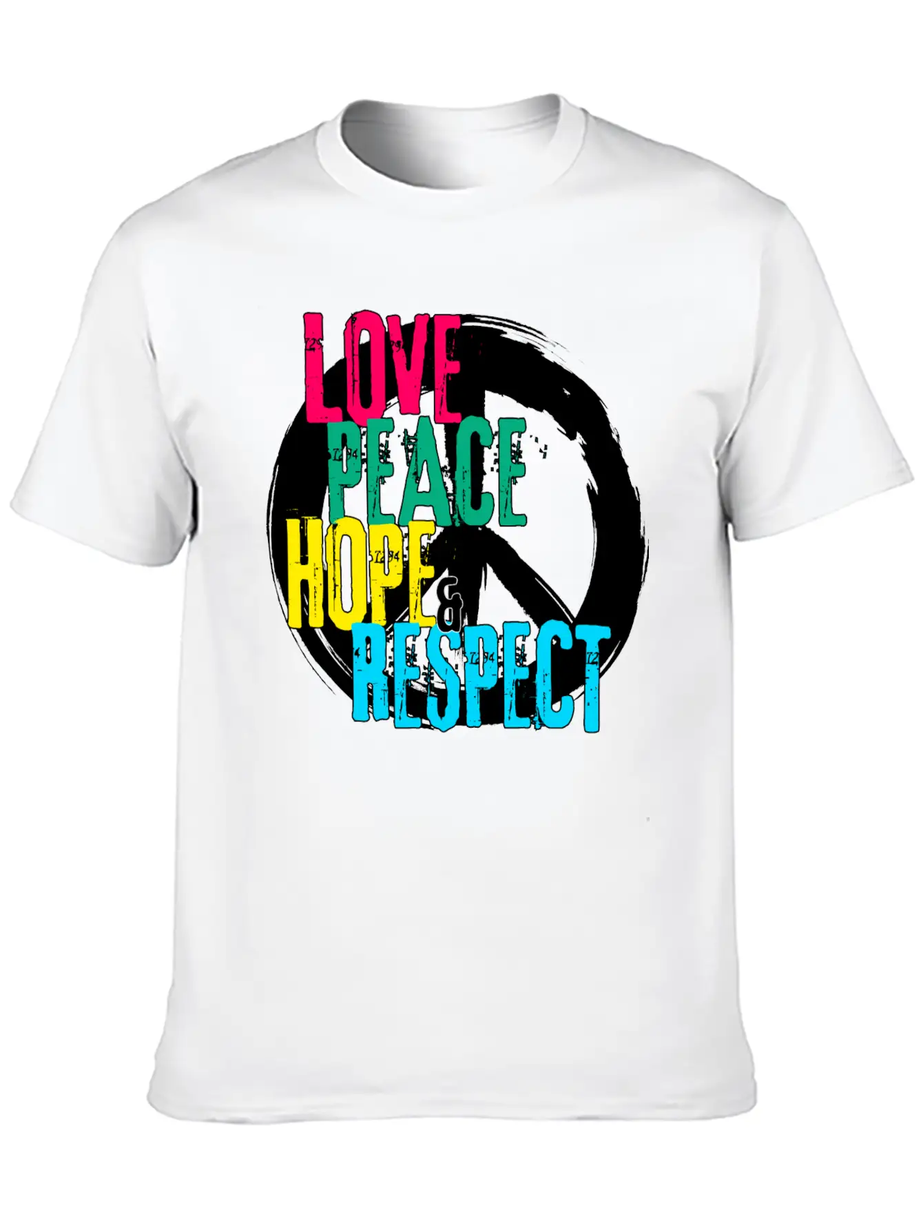 LOVE PEACE HOPE & RESPECT Essential Unisex Summer Tee – Soft Cotton Casual Fit