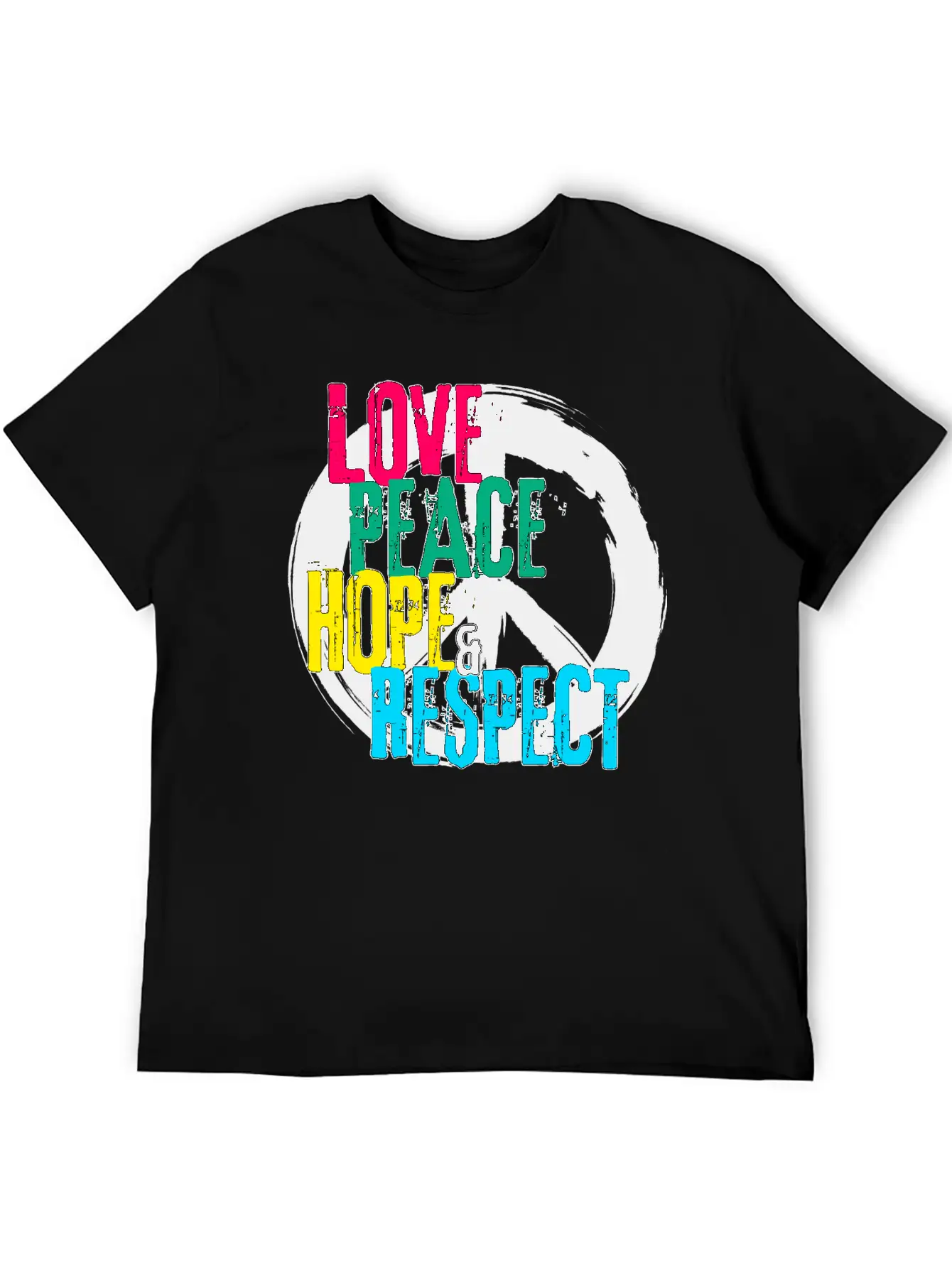 LOVE PEACE HOPE & RESPECT Essential Unisex Summer Tee – Soft Cotton Casual Fit