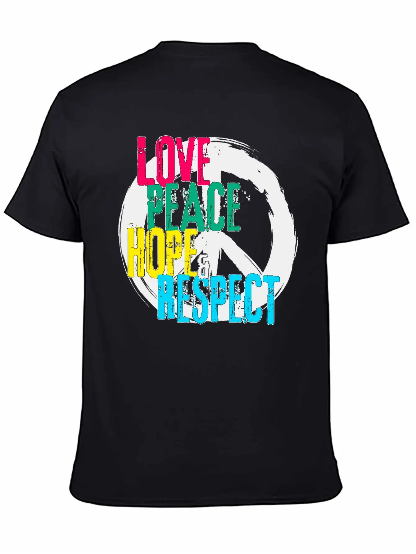 LOVE PEACE HOPE & RESPECT Essential Unisex Summer Tee – Soft Cotton Casual Fit