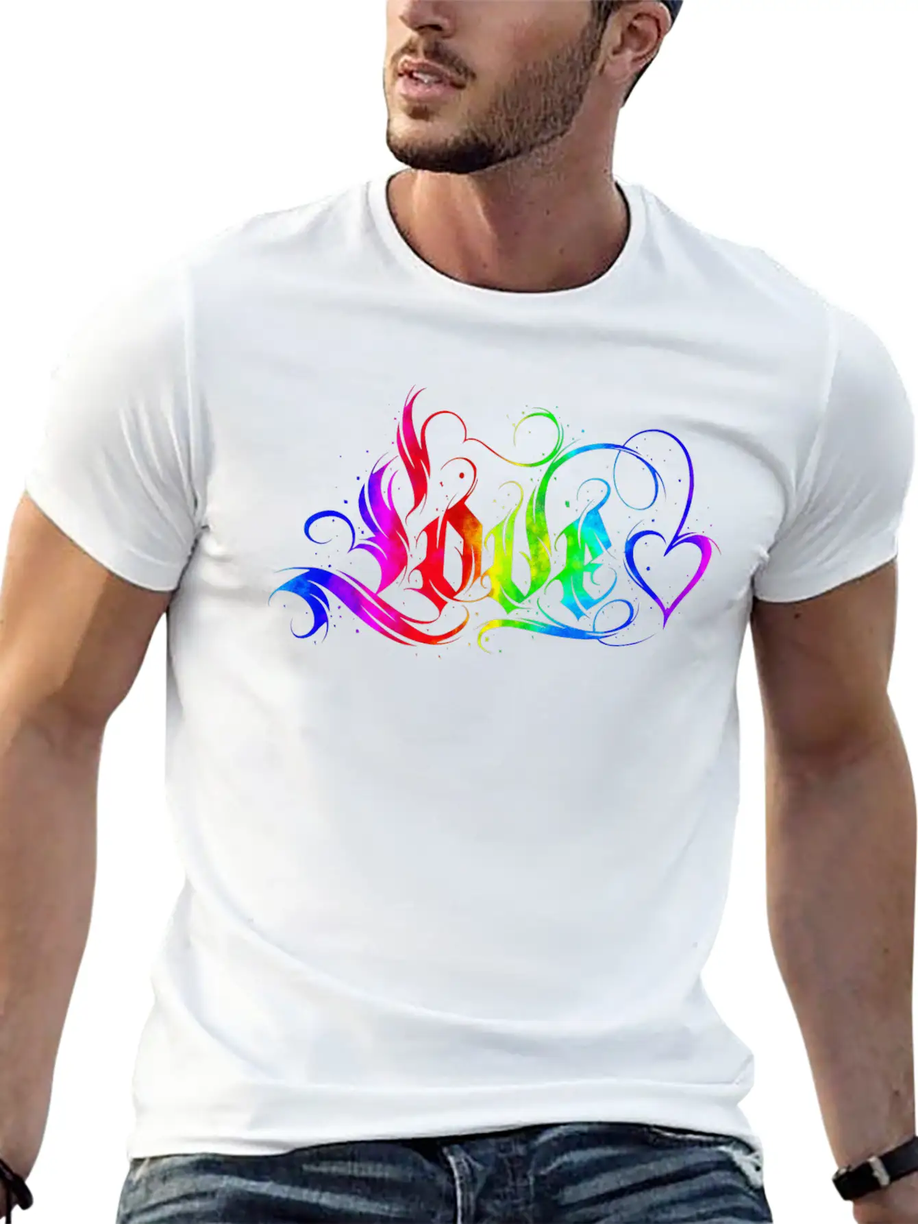Love Quotes Amore Flowers Women Girl Mode Female Unisex Short Sleeve Soft Cotton T-Shirt – Casual Everyday Wear