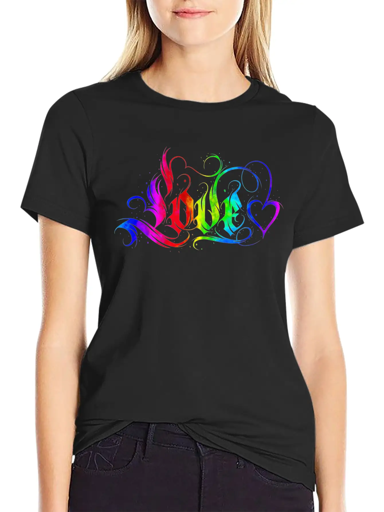 Love Quotes Amore Flowers Women Girl Mode Female Unisex Short Sleeve Soft Cotton T-Shirt – Casual Everyday Wear