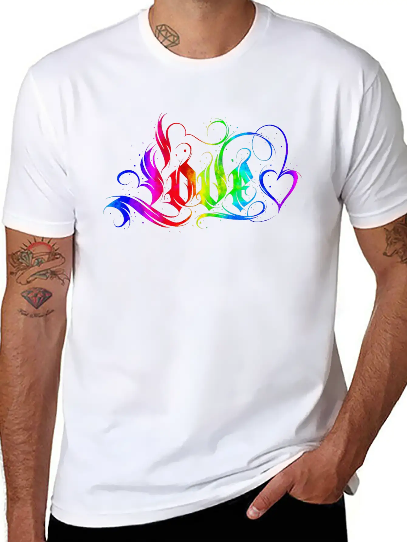 Love Quotes Amore Flowers Women Girl Mode Female Unisex Short Sleeve Soft Cotton T-Shirt – Casual Everyday Wear