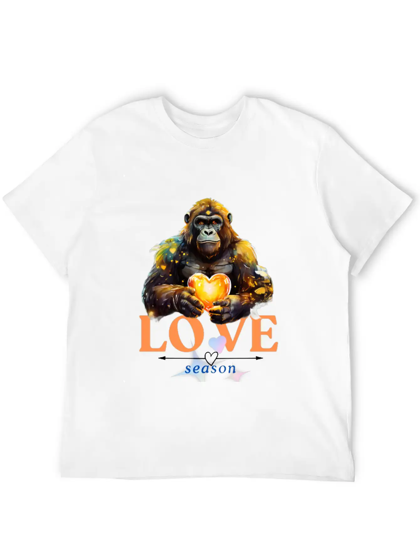 Love Season - Gorilla Unisex Casual T-Shirt – Clean Design For Daily Comfort