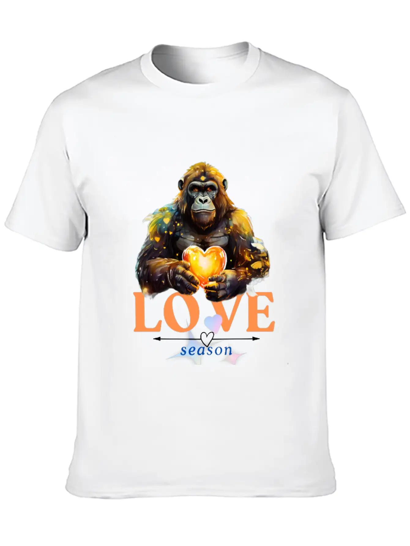 Love Season - Gorilla Unisex Casual T-Shirt – Clean Design For Daily Comfort