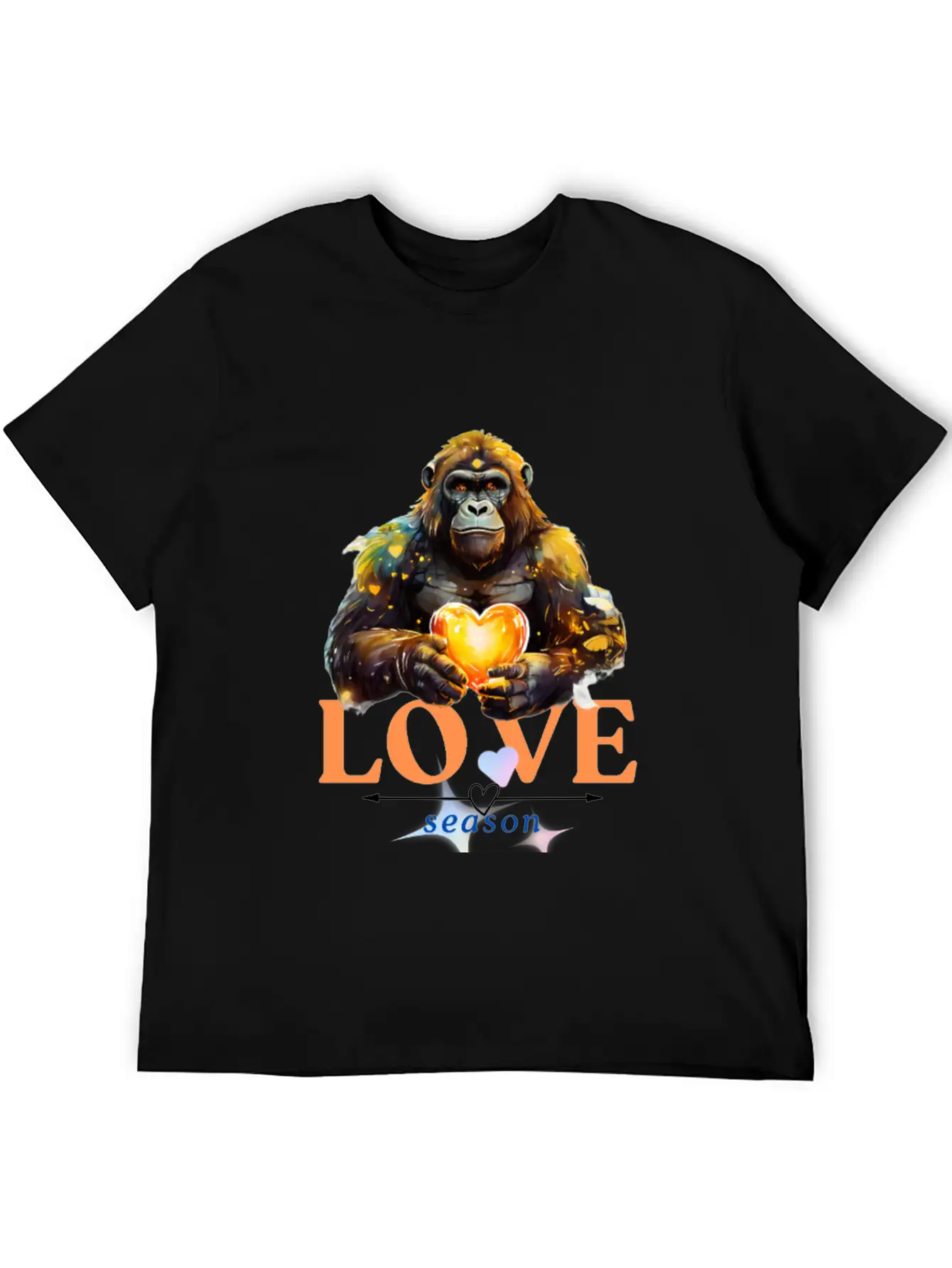 Love Season - Gorilla Unisex Casual T-Shirt – Clean Design For Daily Comfort