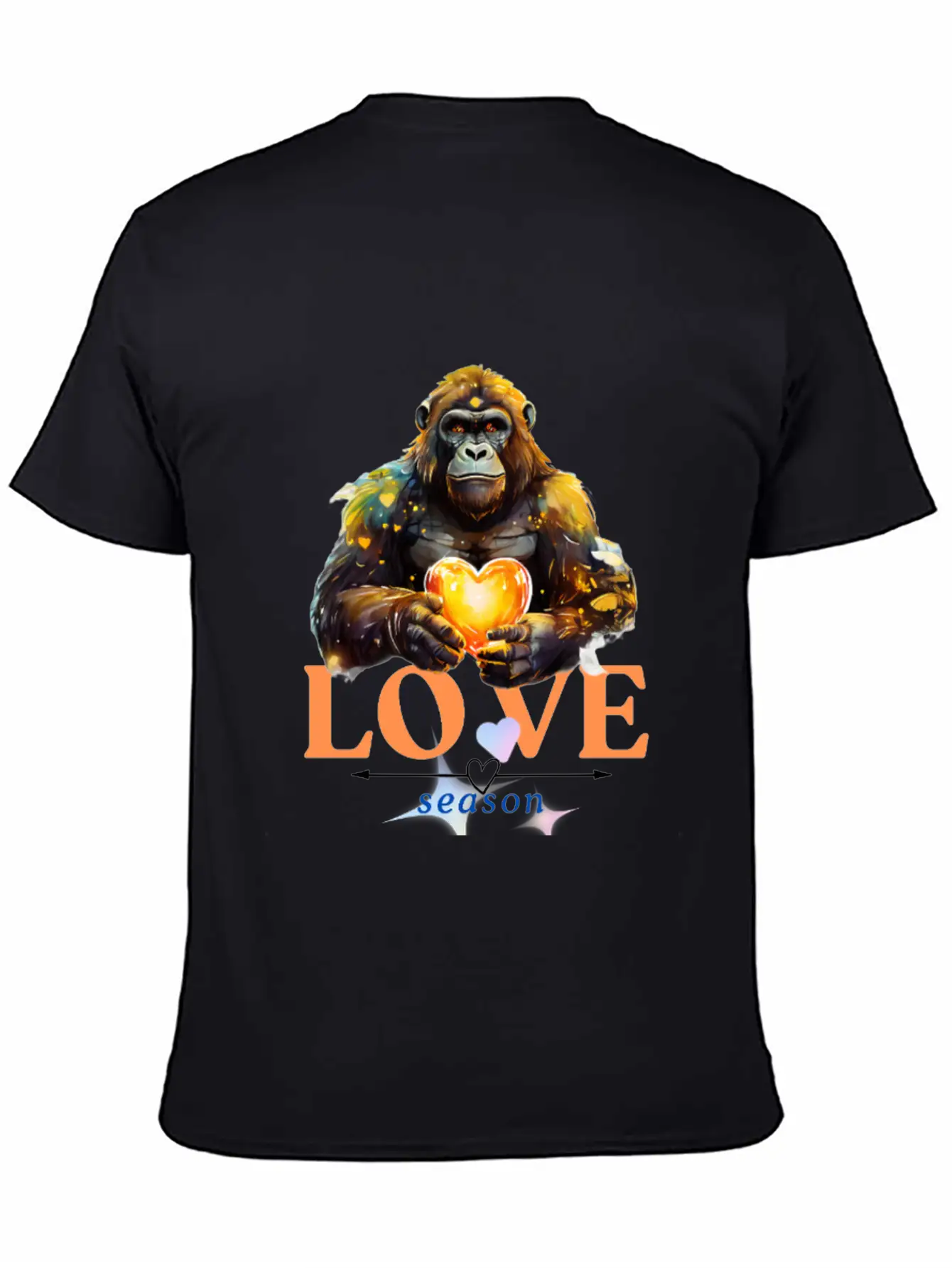 Love Season - Gorilla Unisex Casual T-Shirt – Clean Design For Daily Comfort