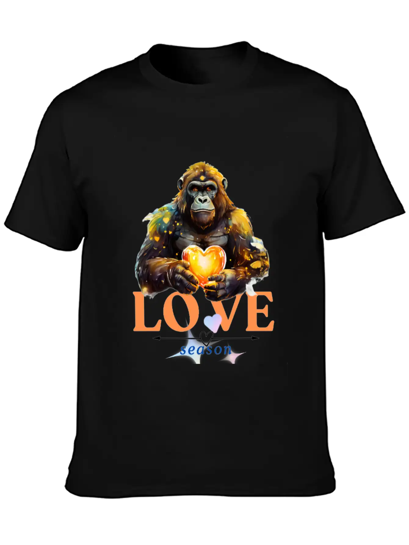 Love Season - Gorilla Unisex Casual T-Shirt – Clean Design For Daily Comfort