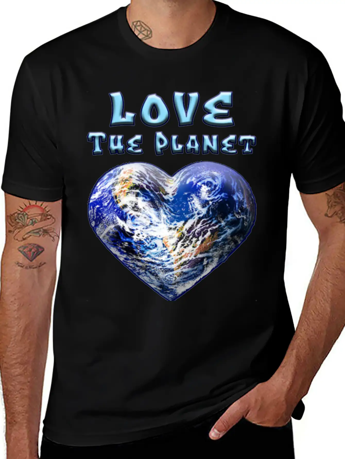 Love The Planet Basic Graphic T-Shirt – Daily Comfort In Soft Cotton