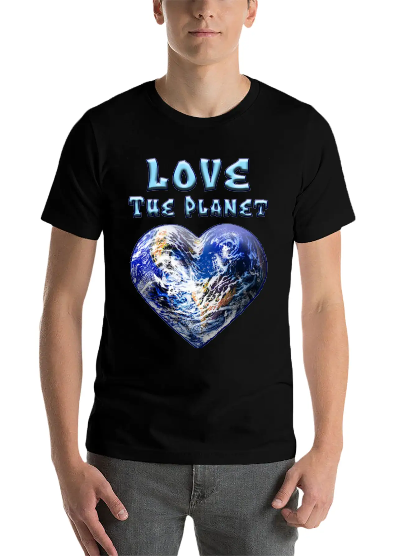 Love The Planet Basic Graphic T-Shirt – Daily Comfort In Soft Cotton