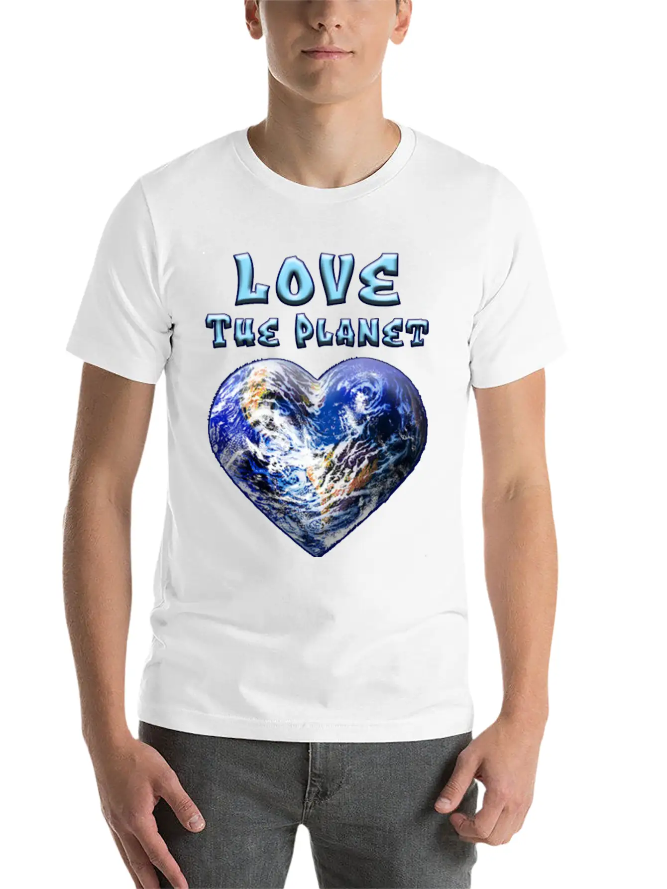 Love The Planet Basic Graphic T-Shirt – Daily Comfort In Soft Cotton