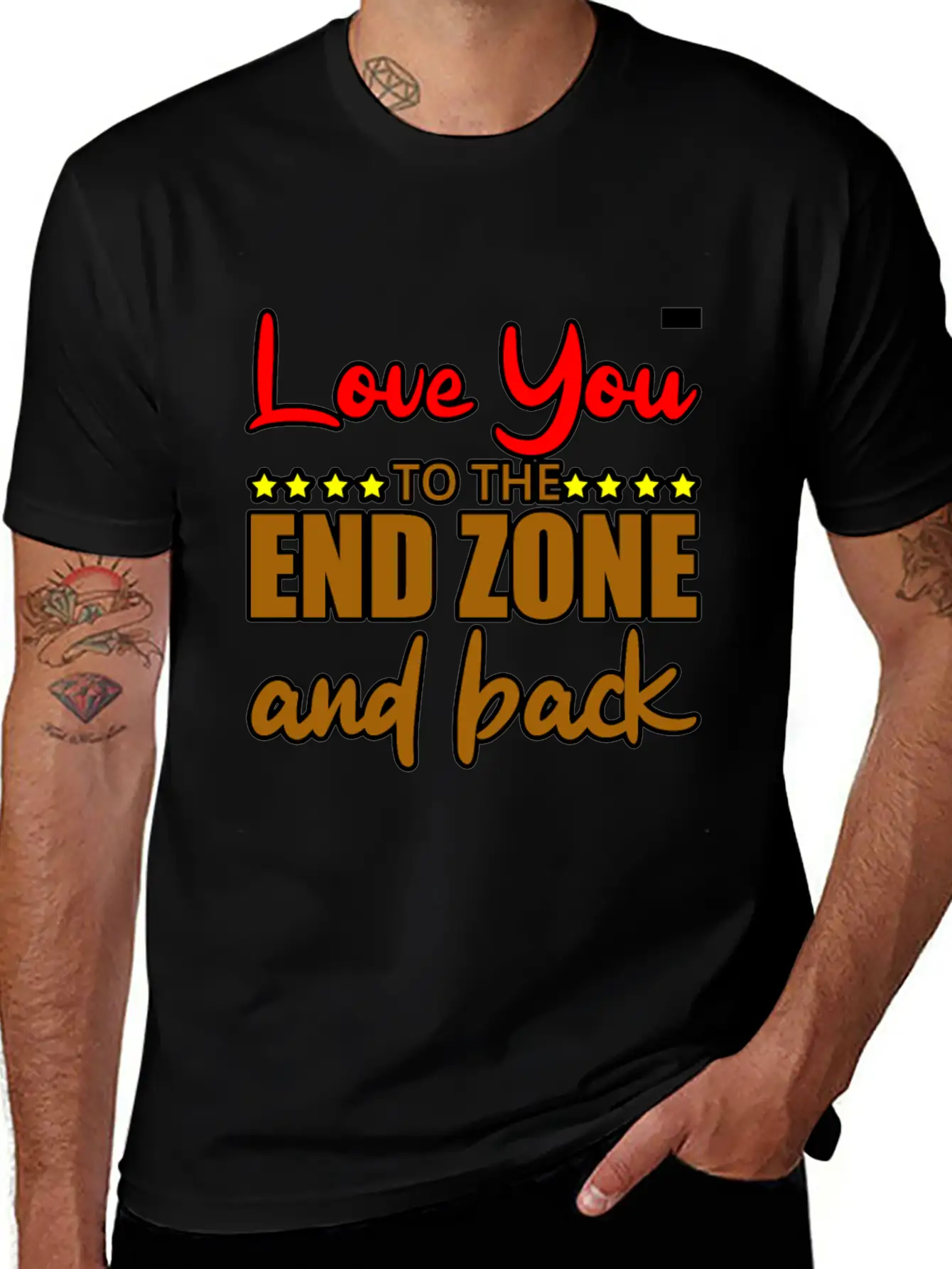 Love You To The End Zone And Back Timeless Short Sleeve Tee – Comfy And Minimalist Design