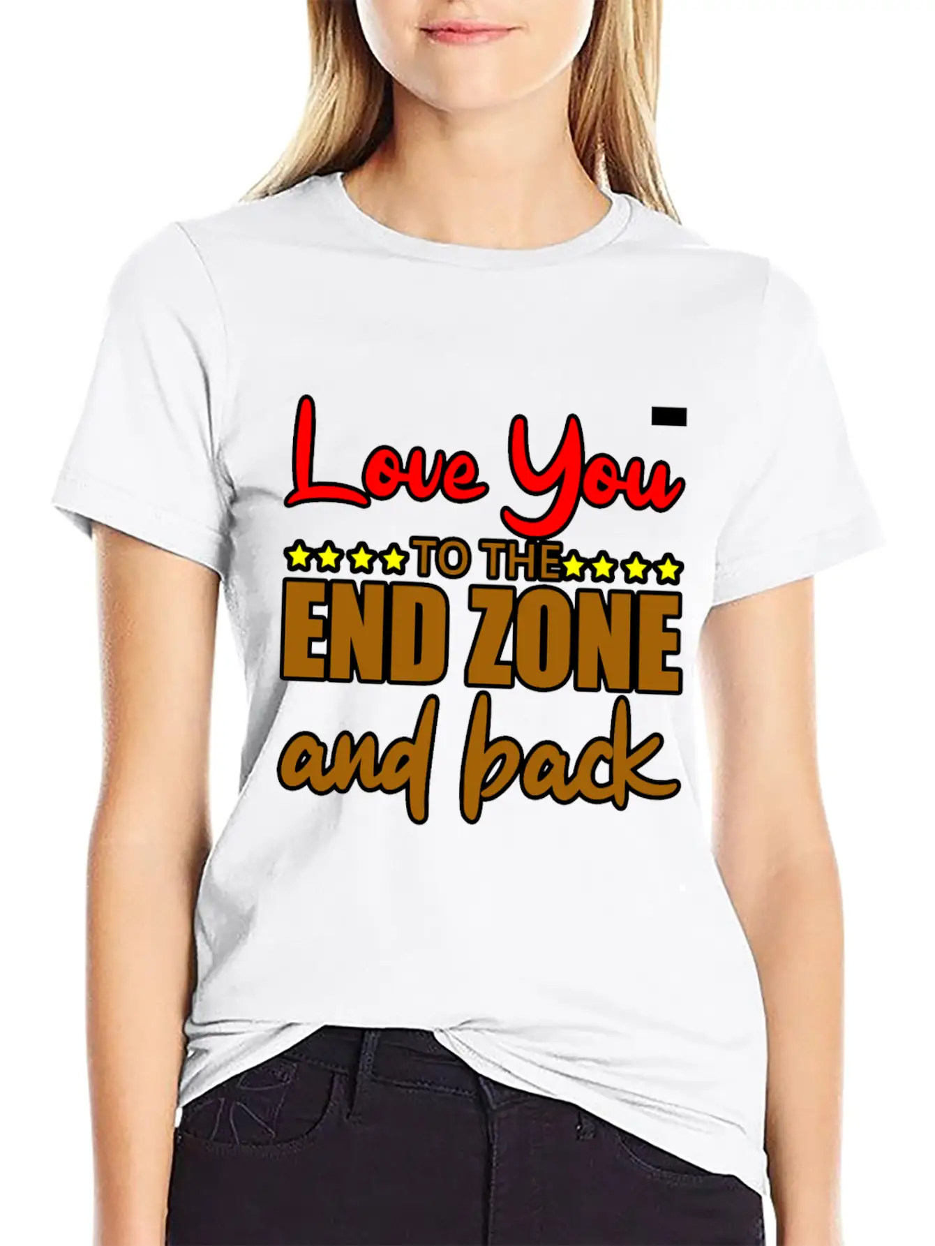 Love You To The End Zone And Back Timeless Short Sleeve Tee – Comfy And Minimalist Design