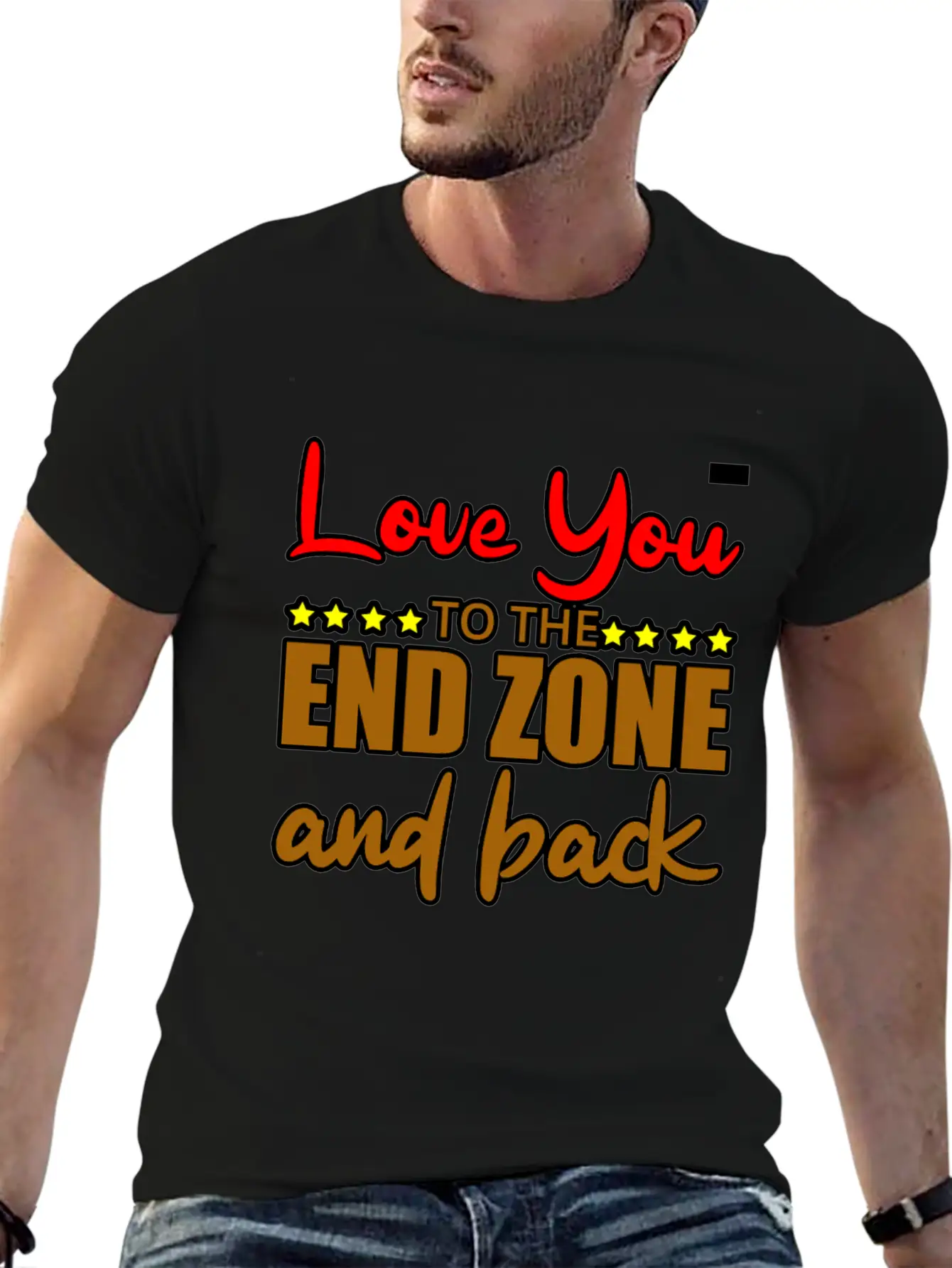Love You To The End Zone And Back Timeless Short Sleeve Tee – Comfy And Minimalist Design
