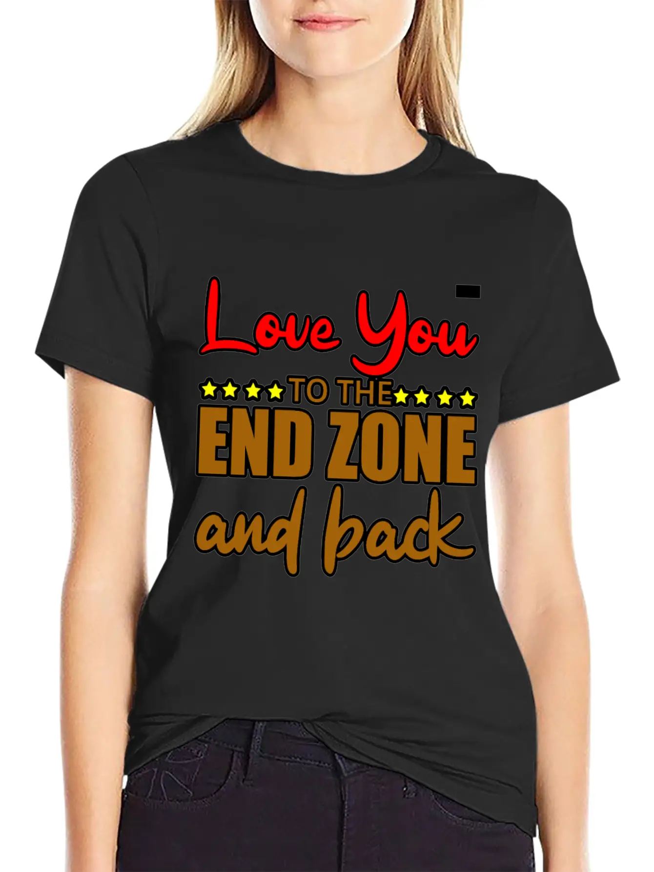 Love You To The End Zone And Back Timeless Short Sleeve Tee – Comfy And Minimalist Design