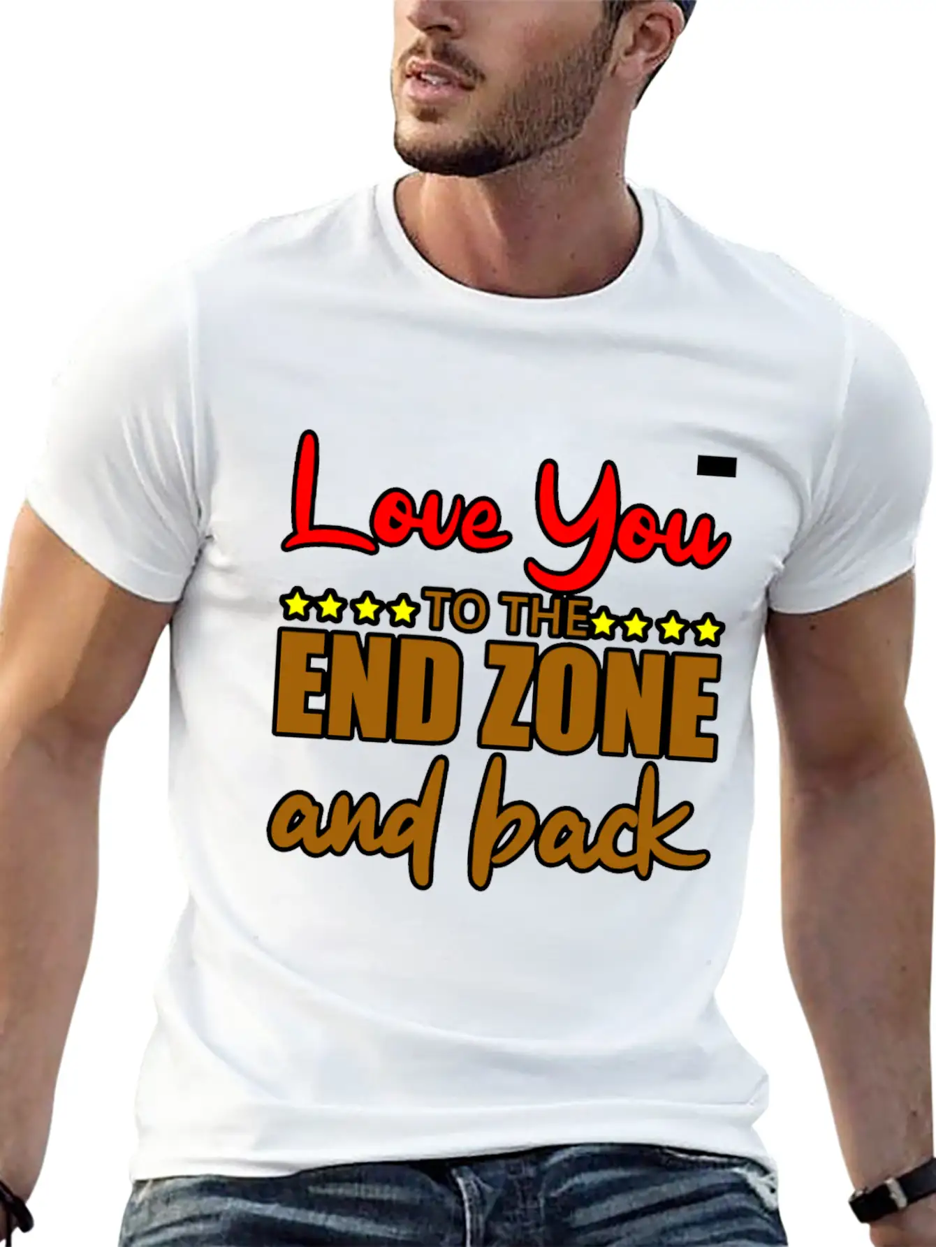 Love You To The End Zone And Back Timeless Short Sleeve Tee – Comfy And Minimalist Design