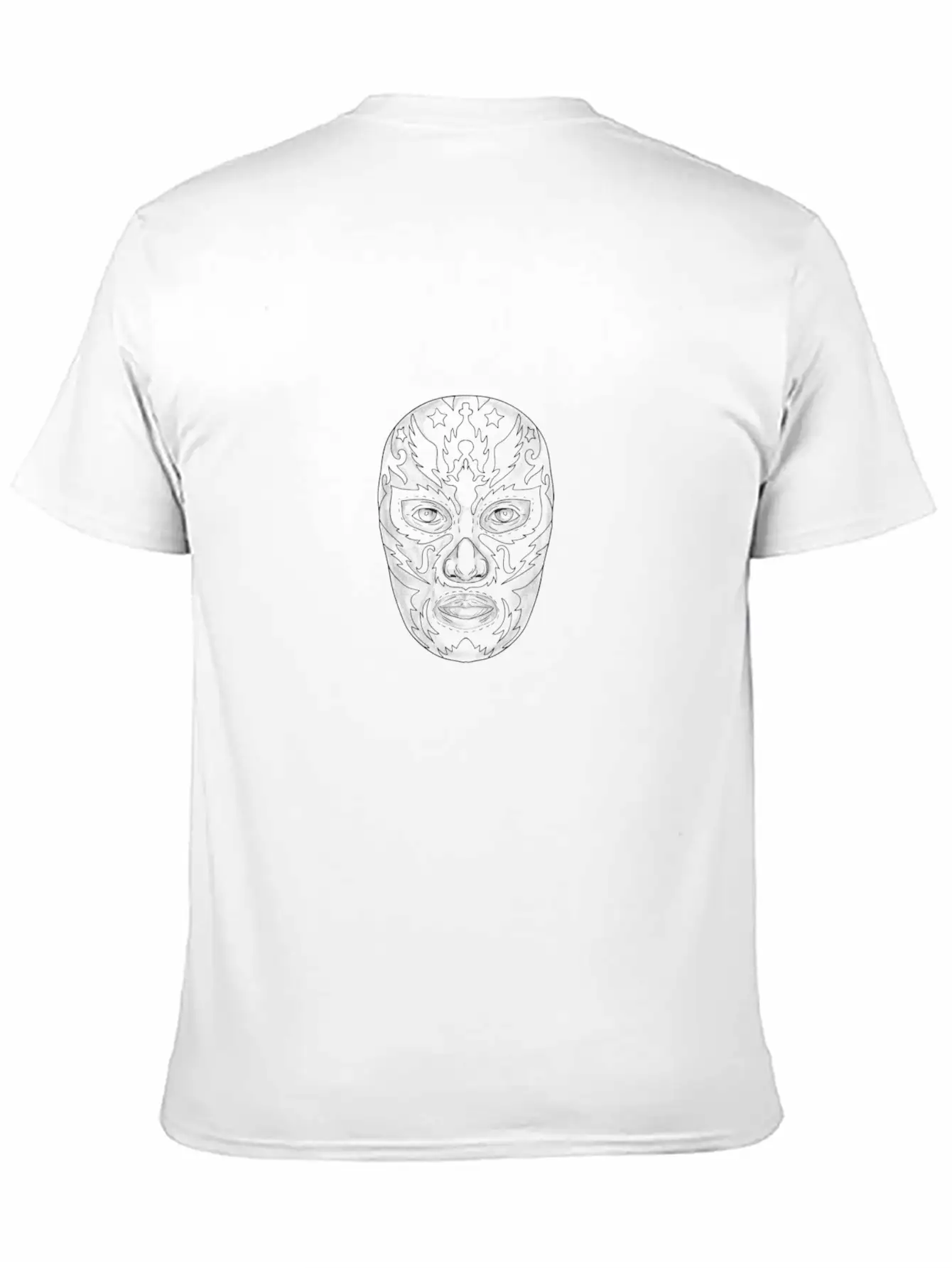 Lucha Libre Mask Tattoo Unisex Short Sleeve Soft Cotton T-Shirt – Casual Everyday Wear