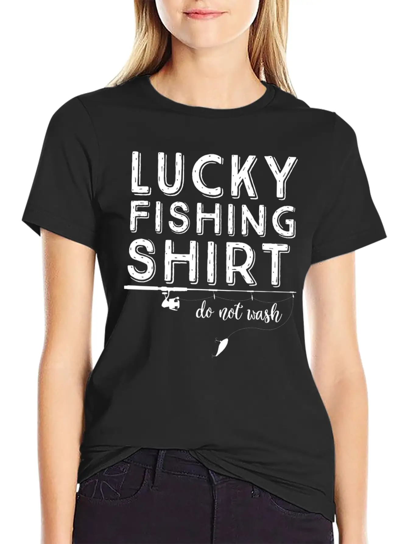 Lucky Fishing Shirt Do Not Wash Funny T-Shirt Comfortable Minimalist Graphic Tee – Summer Style Essential
