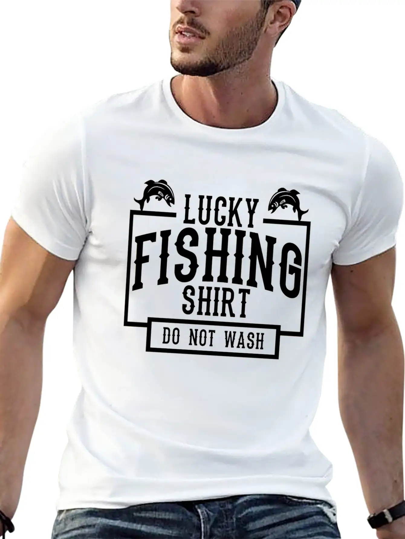 Lucky Fishing Shirt Do Not Wash Timeless Short Sleeve Tee – Comfy And Minimalist Design