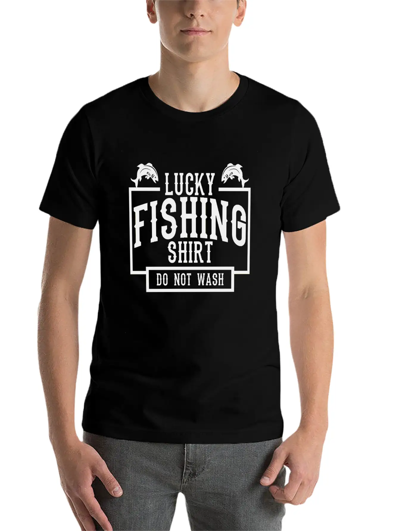 Lucky Fishing Shirt Do Not Wash Timeless Short Sleeve Tee – Comfy And Minimalist Design