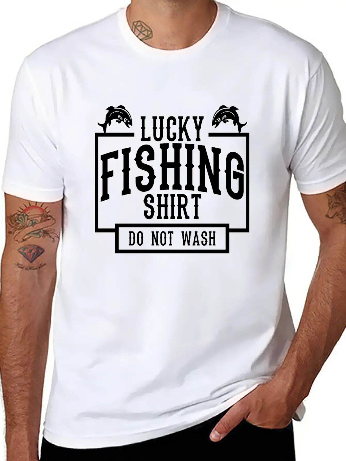 Lucky Fishing Shirt Do Not Wash Timeless Short Sleeve Tee – Comfy And Minimalist Design