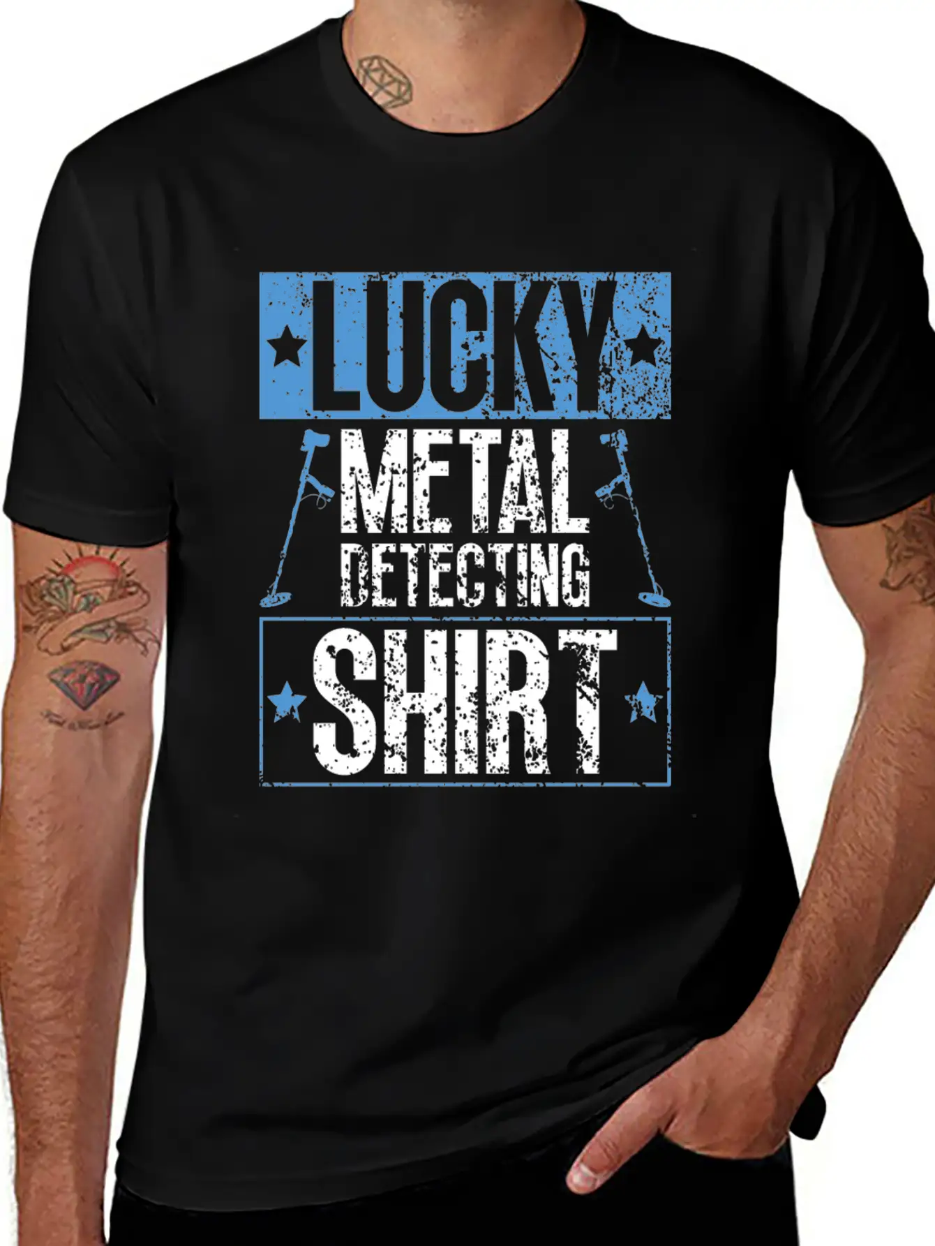 Lucky Metal Detecting Shirt - Metal Detecting Unisex Short Sleeve Soft Cotton T-Shirt – Casual Everyday Wear