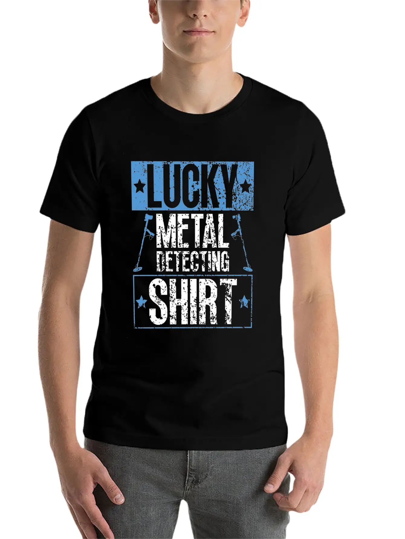 Lucky Metal Detecting Shirt - Metal Detecting Unisex Short Sleeve Soft Cotton T-Shirt – Casual Everyday Wear
